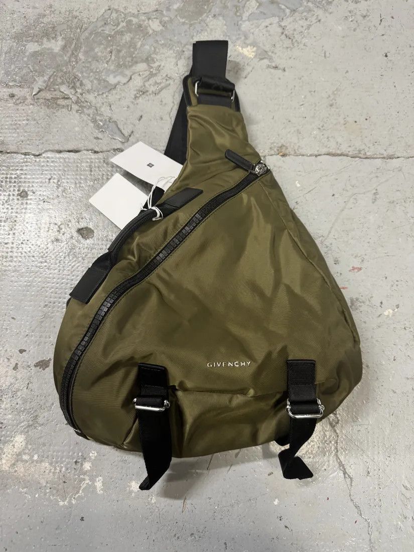 Givenchy G-Zip Triangle Khaki Green Backpack