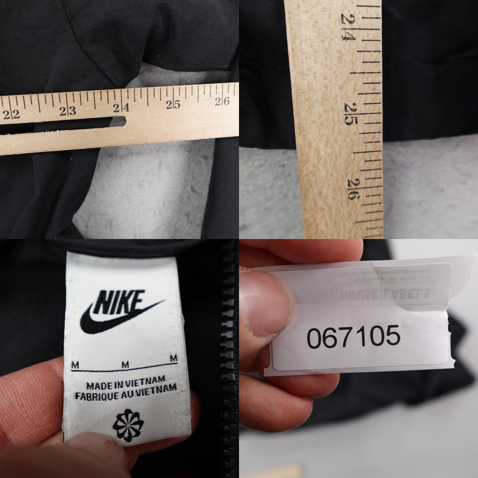 Nike Nike Jacket Women Medium Black Hooded Windbreaker Oversized Zip Up Track Coat Size M / US 6-8 / IT 42-44 - 8 Thumbnail