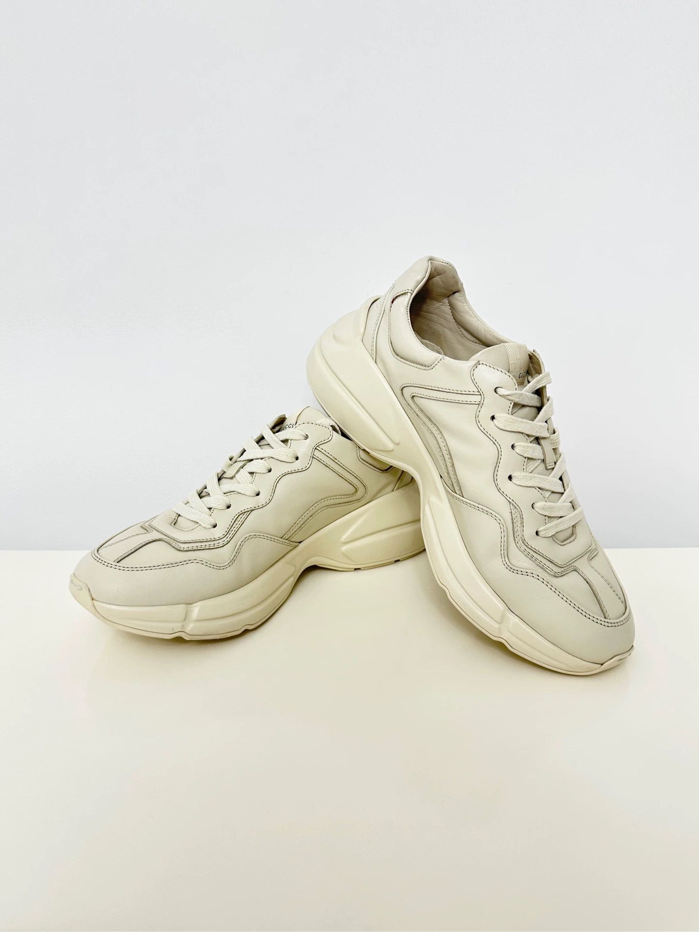 Gucci Gucci Rhyton dad shoe men's ivory white Size US 9 / EU 42 - 5 Thumbnail