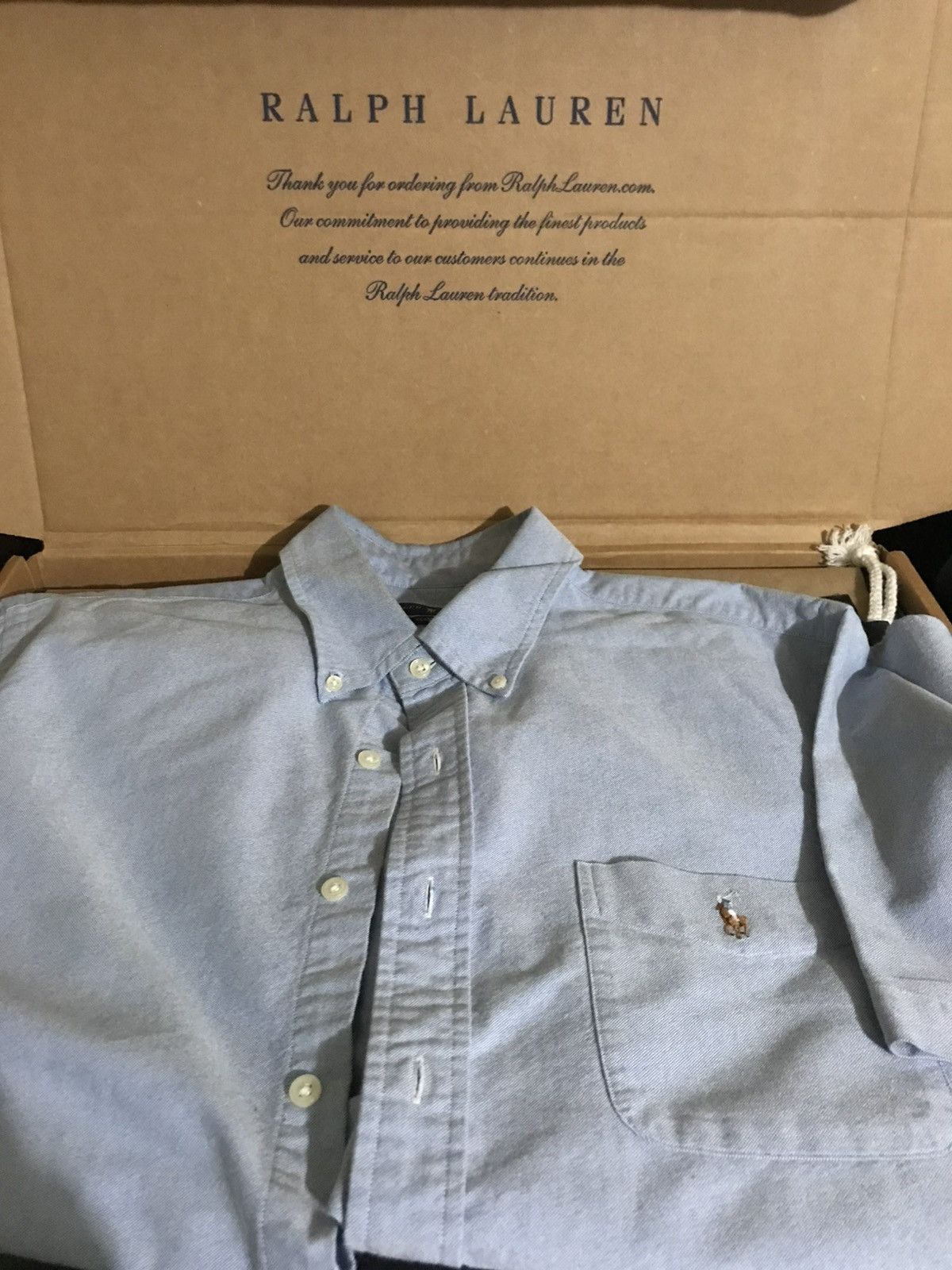 Polo Ralph Lauren Polo Lauren Light Denim Blue Button Up Shirt Short Sleeve Size US L / EU 52-54 / 3 - 1 Thumbnail