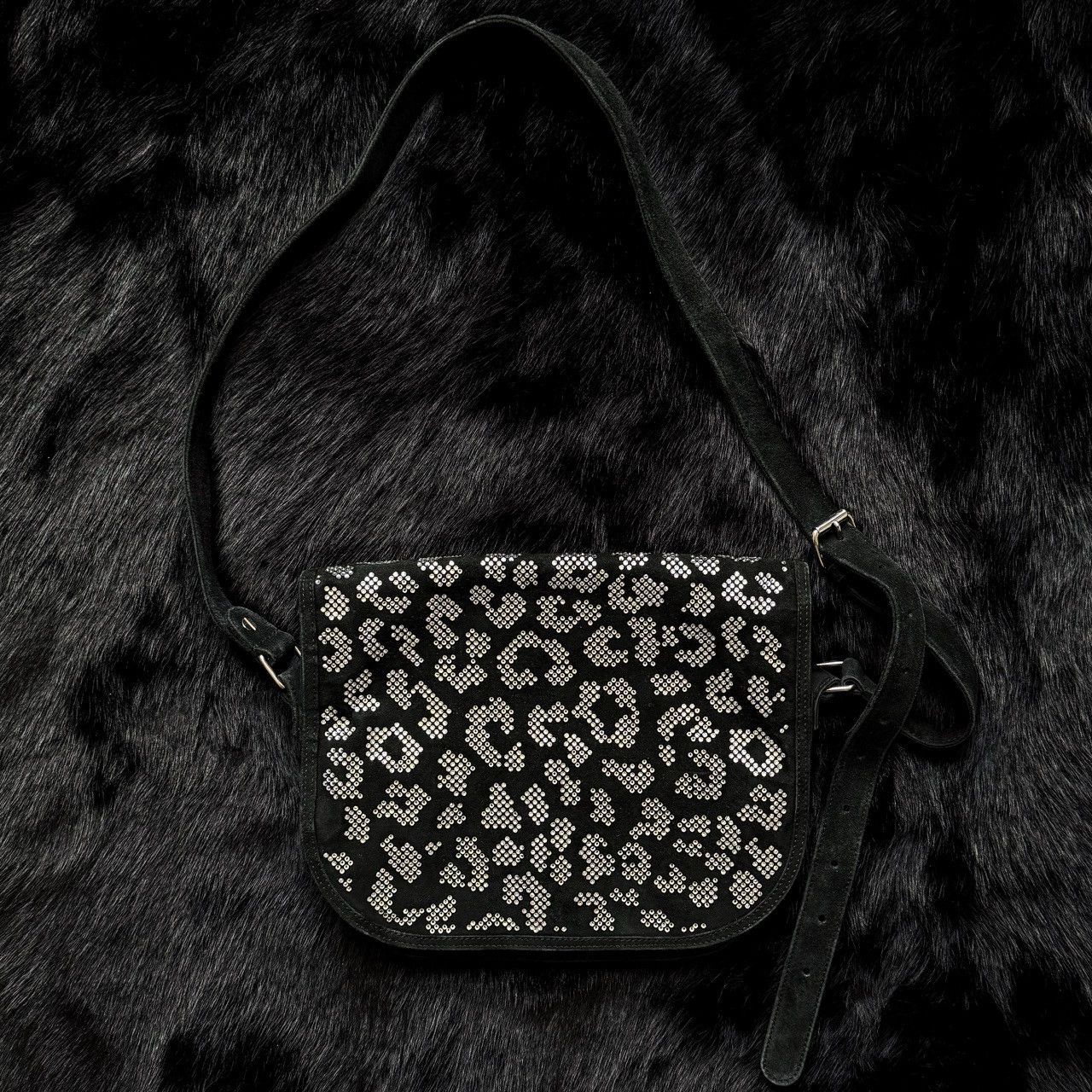Balmain 2009 Balmain By Christopher Decarnin Leo Print Swarovski Bag Size ONE SIZE - 1 Thumbnail