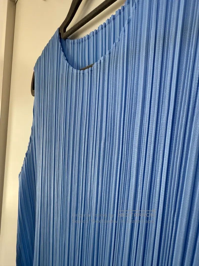 Issey Miyake Issey Miyake Sky Blue Kelp Skirt Size L / US 10 / IT 46 - 2 Thumbnail