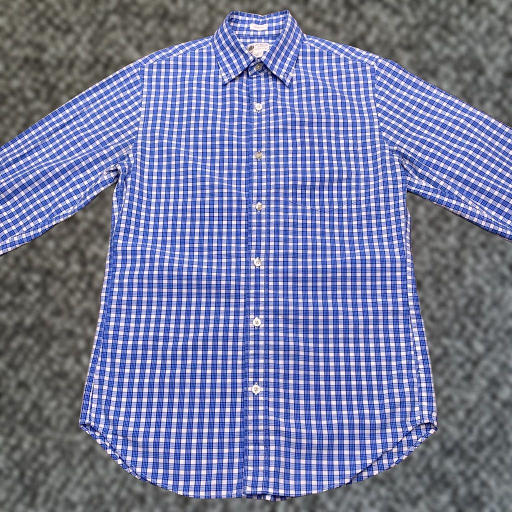 Vintage J Crew Shirt Adult XS Blue Plaid Button-Up Long Sleeve Mens Regular Size US XS / EU 42 / 0 - 1 Thumbnail