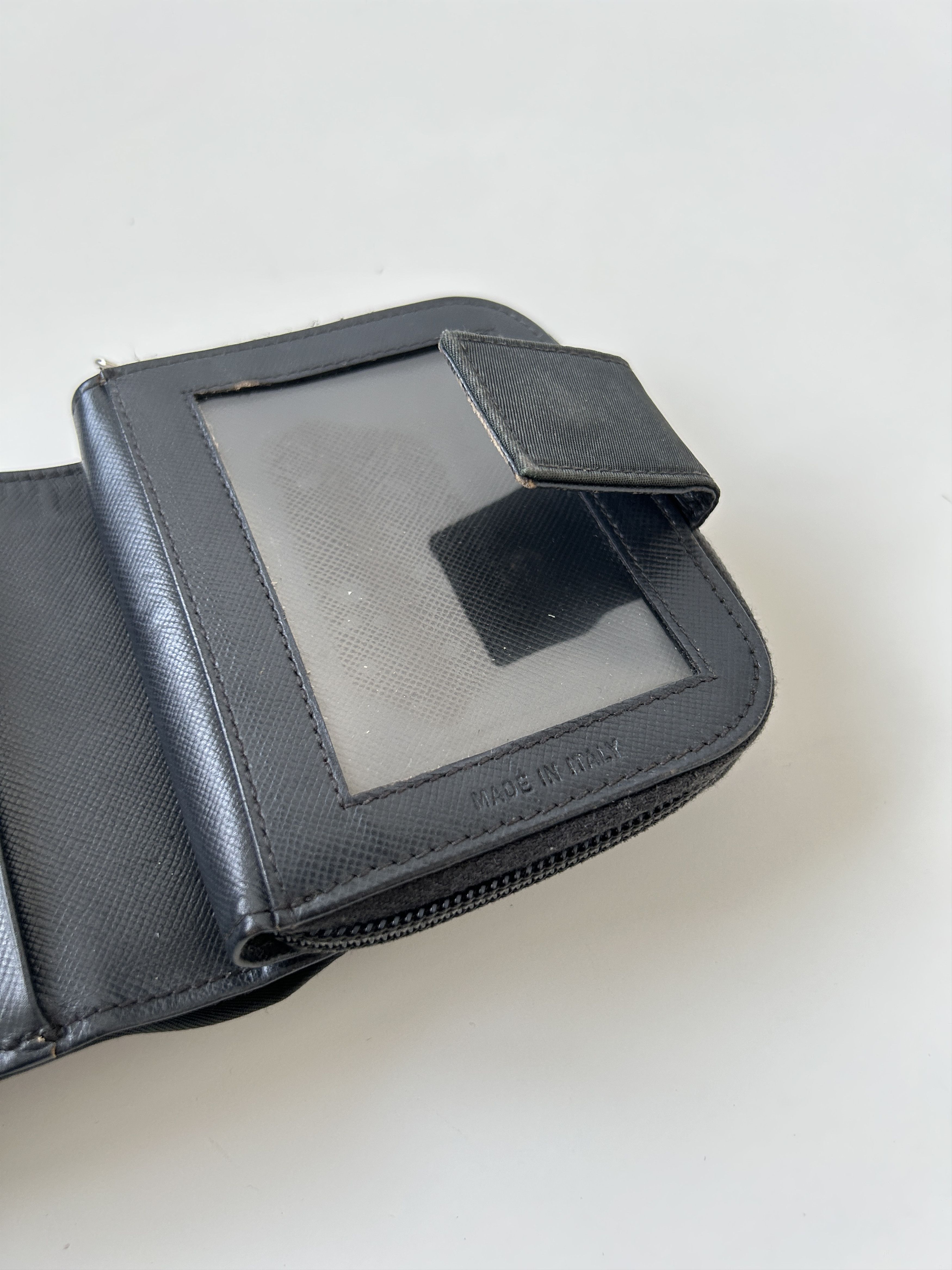 Prada Prada nylon saffiano leather triangle logo zip wallet Size ONE SIZE - 12 Thumbnail
