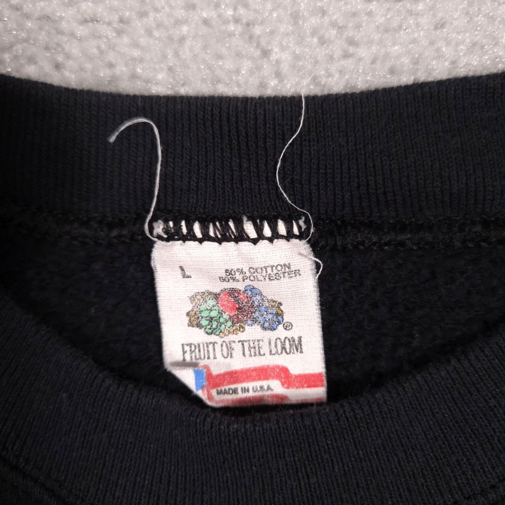 Fruit Of The Loom VINTAGE Fruit of the Loom Sweatshirt Mens L Black Sea Turtle Graphic 90s Size US L / EU 52-54 / 3 - 5 Thumbnail