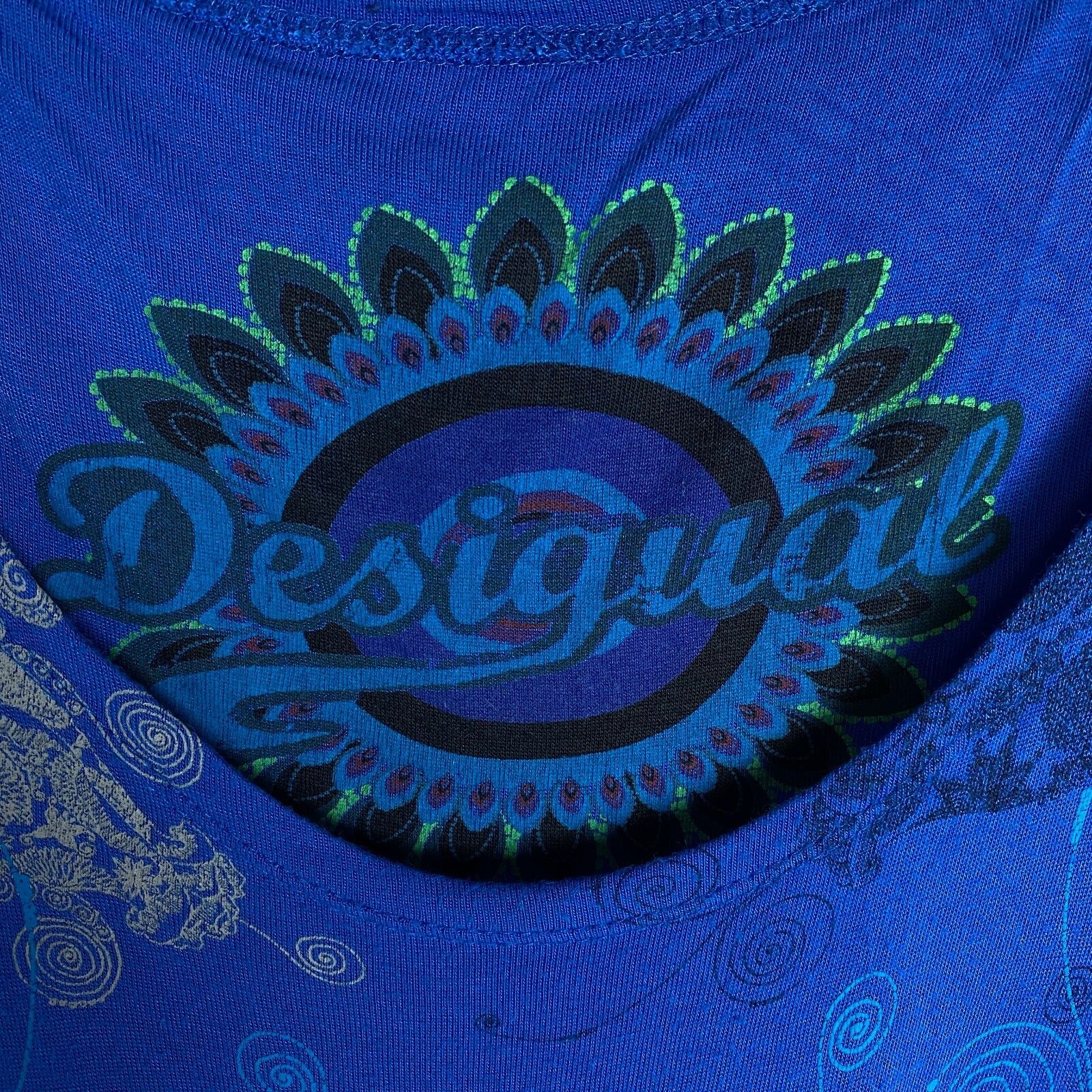 Desigual Desigual Dress Women's Size S Short Sleeve Blue ` Size S / US 4 / IT 40 - 4 Thumbnail
