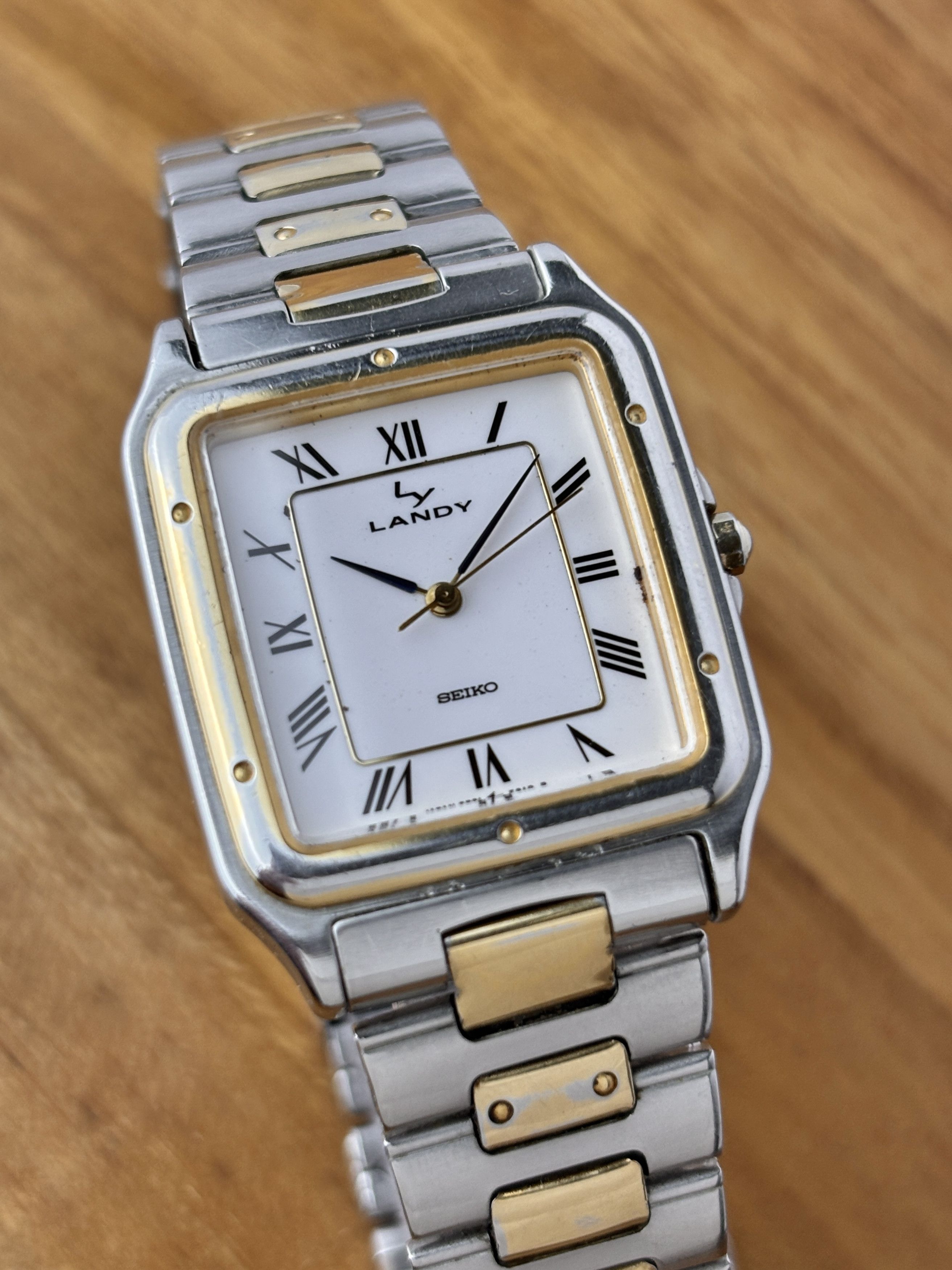 Seiko × Vintage Vintage 80s Seiko Landy Tank Homage from 1988 | Grailed