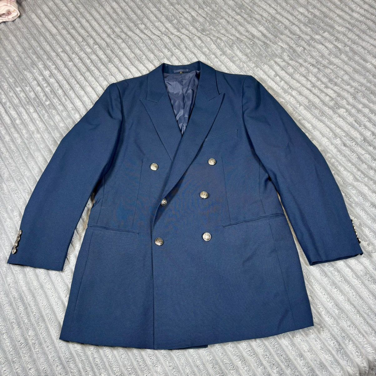 Other Garson Pierye men’s size R42 dark blue silver tone buttons w Size 42S - 1 Thumbnail