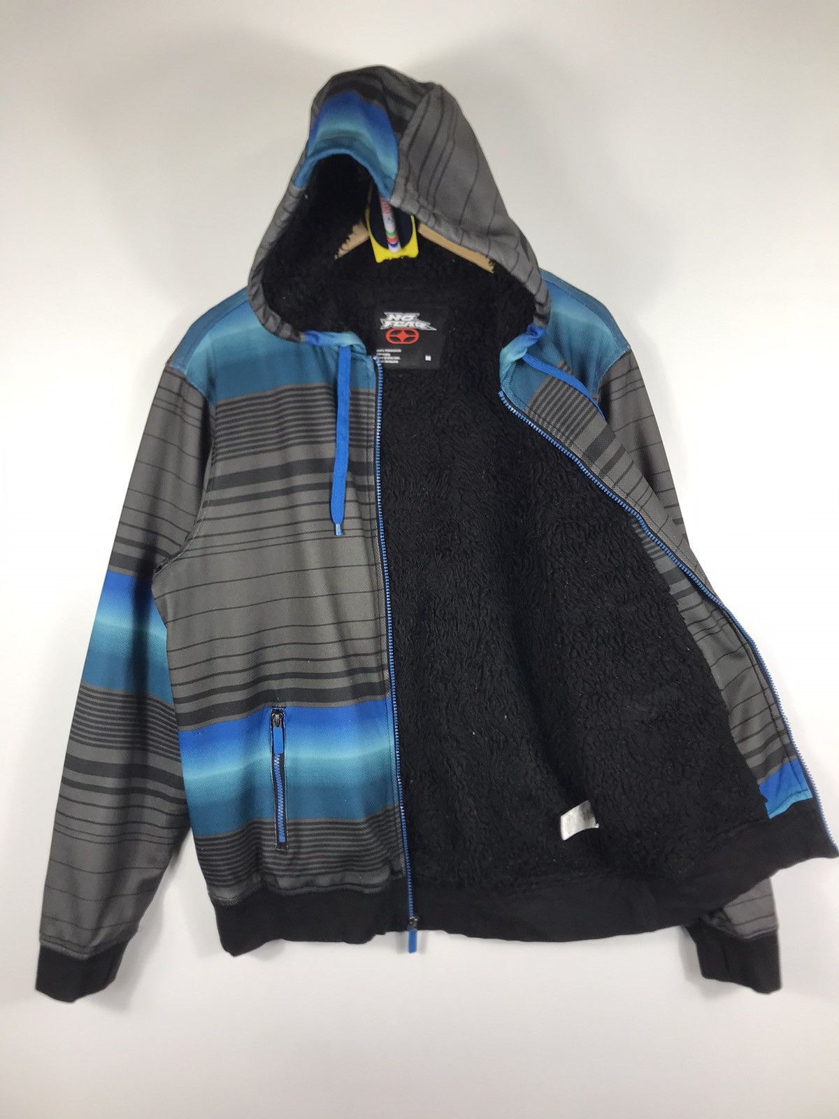 No Fear × Vintage ⚡️Vintage Y2K No Fear Hooded Fleece In Side Sweater Size US M / EU 48-50 / 2 - 9 Thumbnail