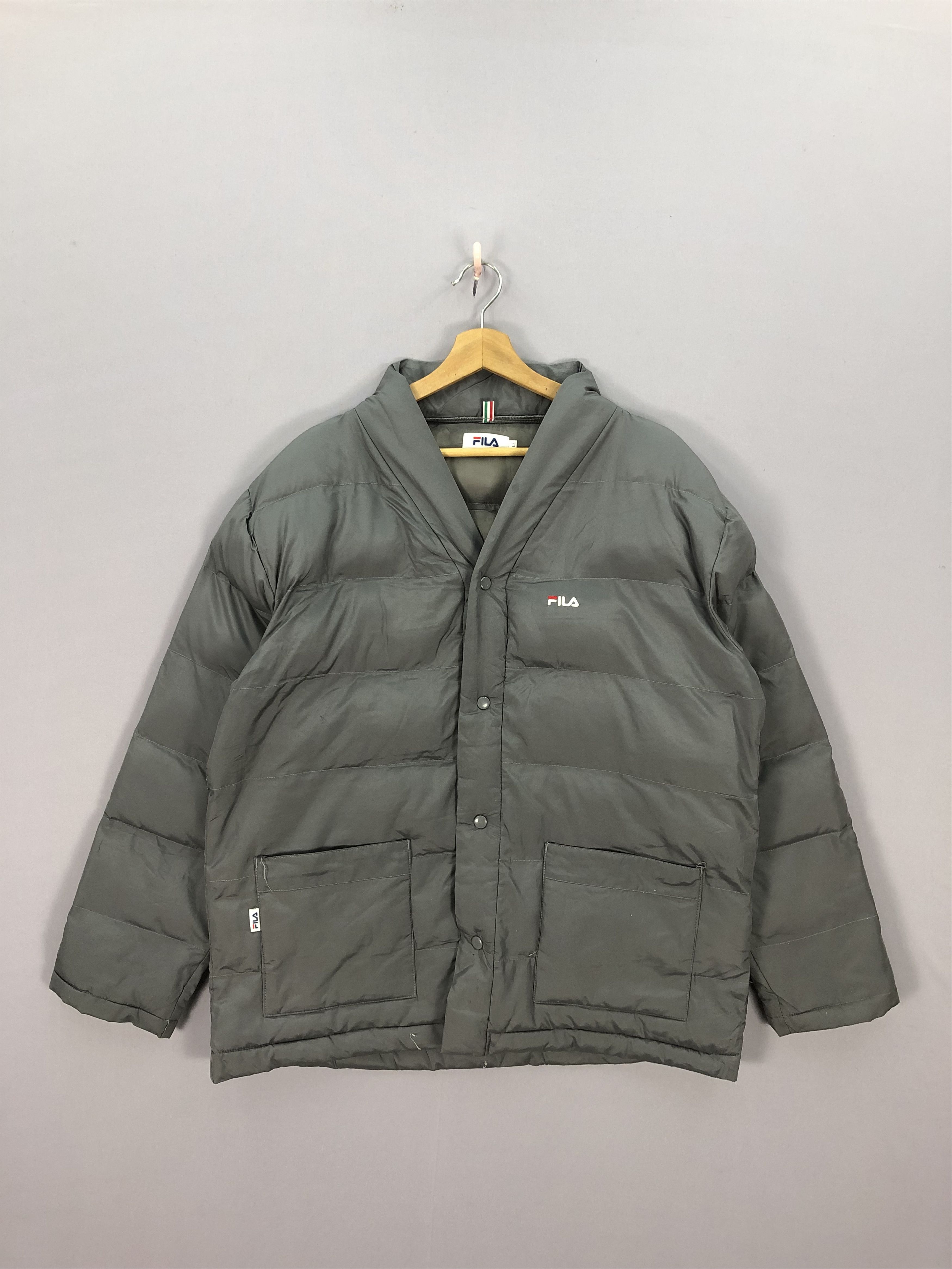 Vintage Fila Goose Down Puffer Jacket Windbreaker Jackets
