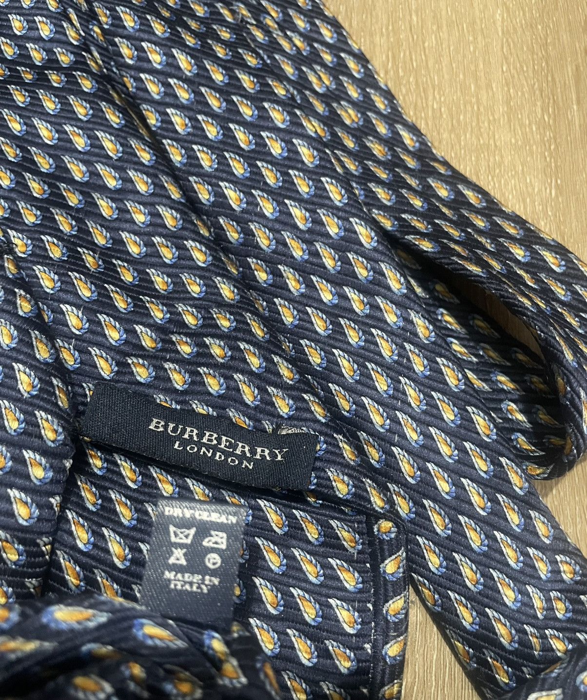 Burberry BURBERRY LONDON Blue Luxury Silk Tie Size ONE SIZE - 5 Thumbnail