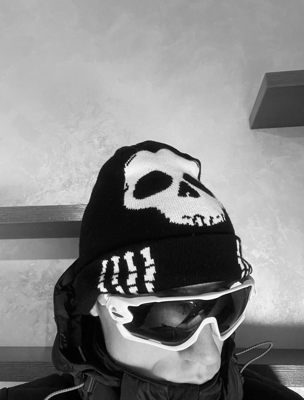 Vintage skeleton beanie hat Size ONE SIZE - 4 Thumbnail