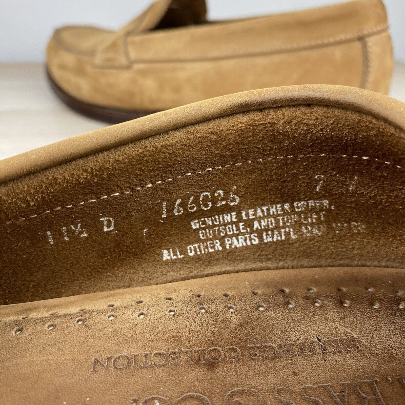 G.H. Bass & Co. GH Bass Mens 11.5D Weejuns Soft Suede Penny Loafers Heritage Size US 11.5 / EU 44-45 - 13 Thumbnail