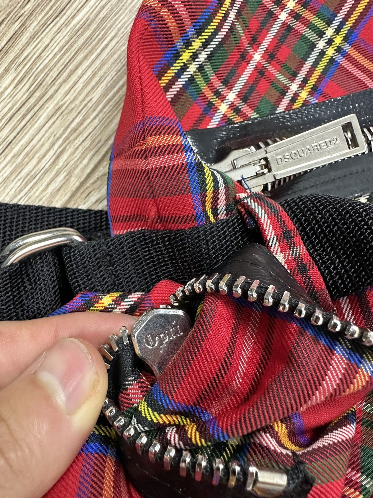 Dsquared2 DSQUARED2 Punk Check Cotton Straps Bondage Zipper pants Rave Size US 30 / EU 46 - 7 Thumbnail