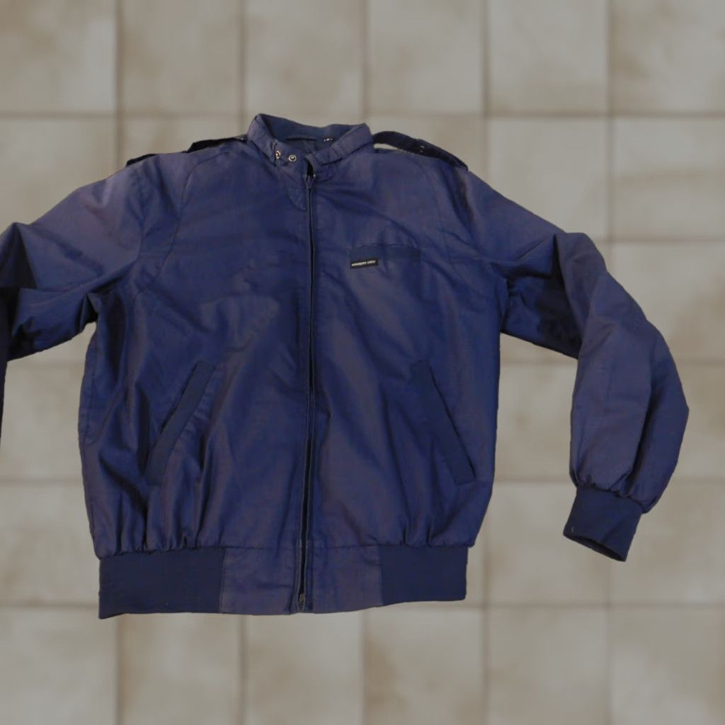 Members Only Members Only Jacket Mens M blue bomber zip polyester retro lined Size US M / EU 48-50 / 2 - 1 Thumbnail