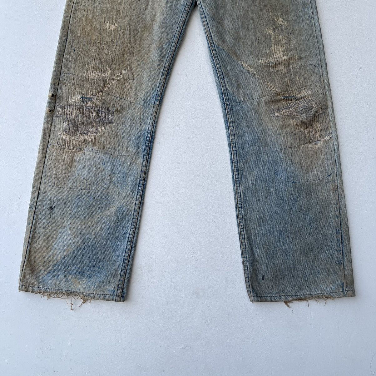 Levi's Vintage Levi’s 509 Reworked Anime Pop-Art Boro Sashiko Denim Size US 31 - 4 Thumbnail