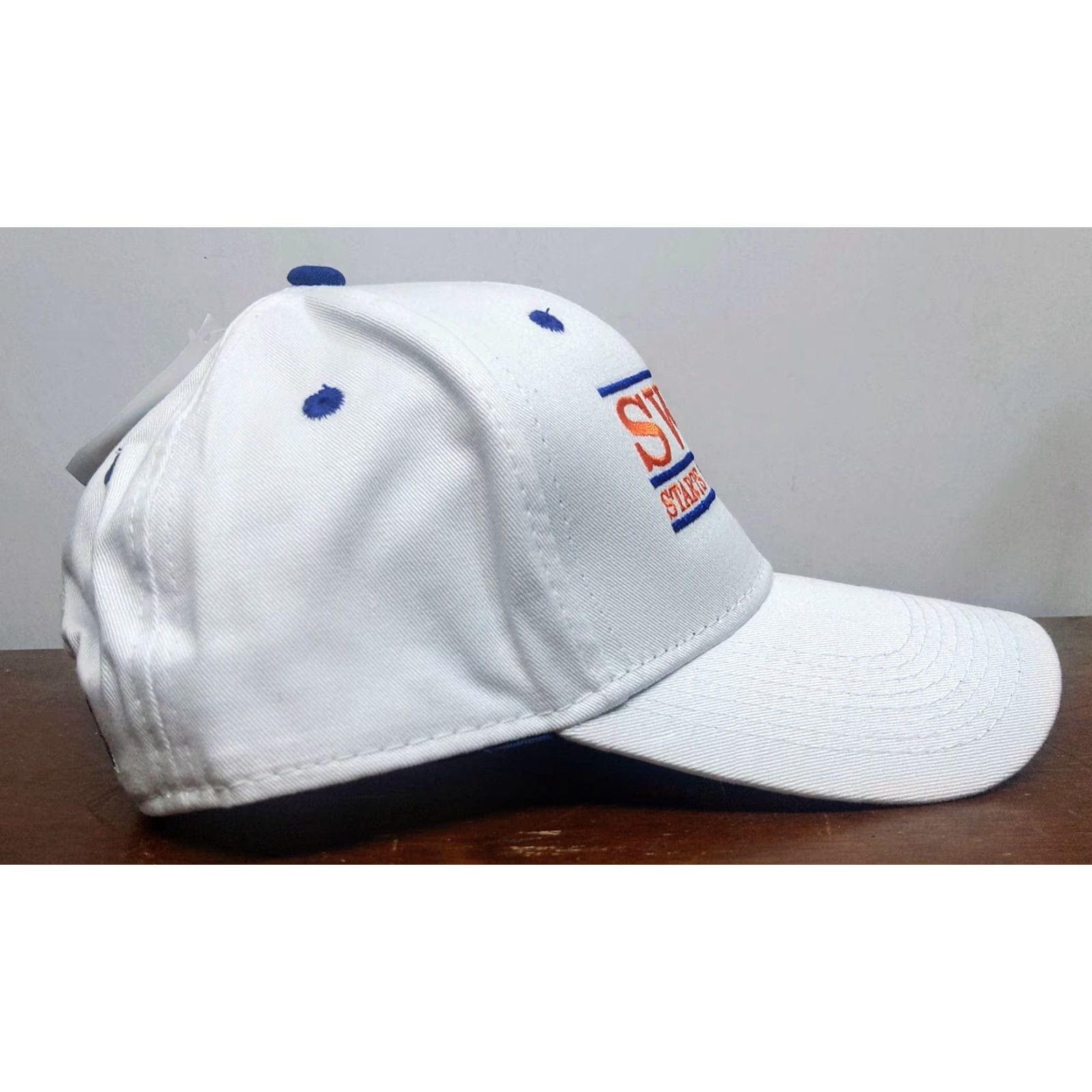 Vintage VINTAGE The Game S.W.A.T. White Hat Baseball Cap Casual Adjustable Cotton Twill Cap Men’s Sports University Outdoor Lightweight Breathable Size ONE SIZE - 6 Thumbnail