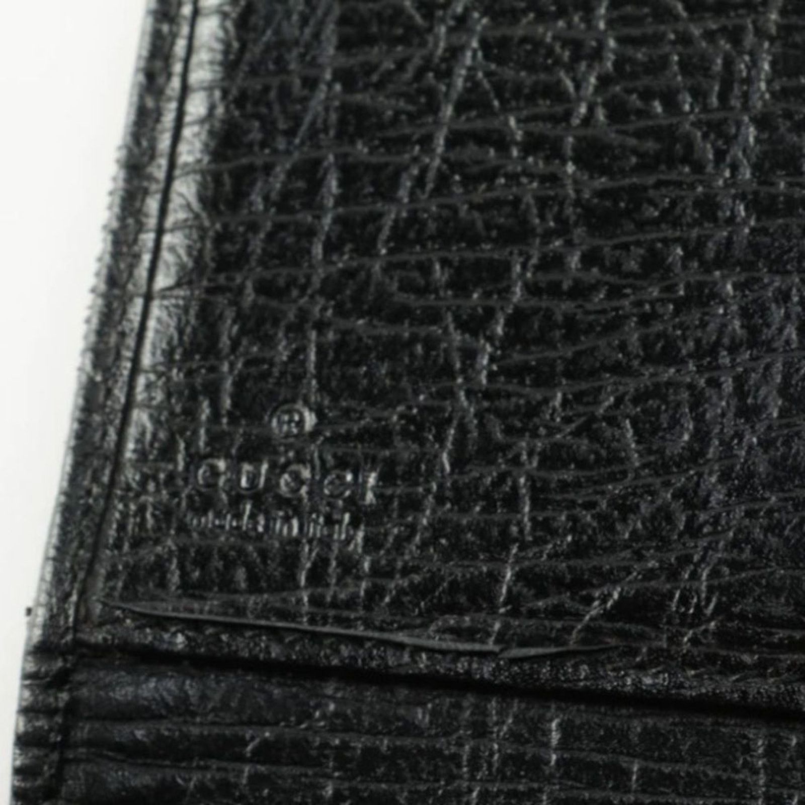 Gucci GUCCI Women's Vintage Black Canvas Horsebit Monogram Wallet Size ONE SIZE - 6 Thumbnail
