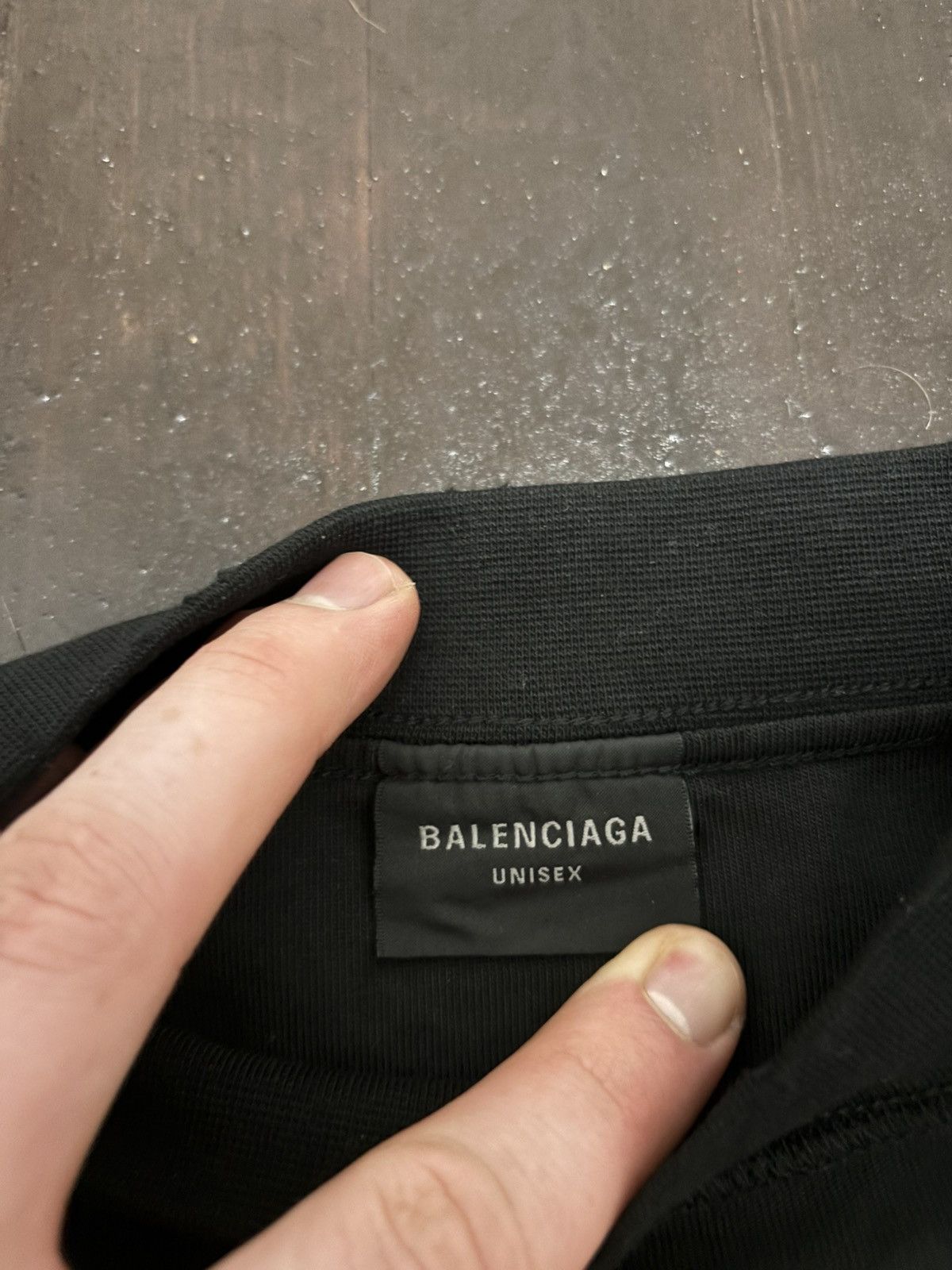 Balenciaga Black Antwerpen Distressed Inside Out Tee Size US M / EU 48-50 / 2 - 4 Thumbnail