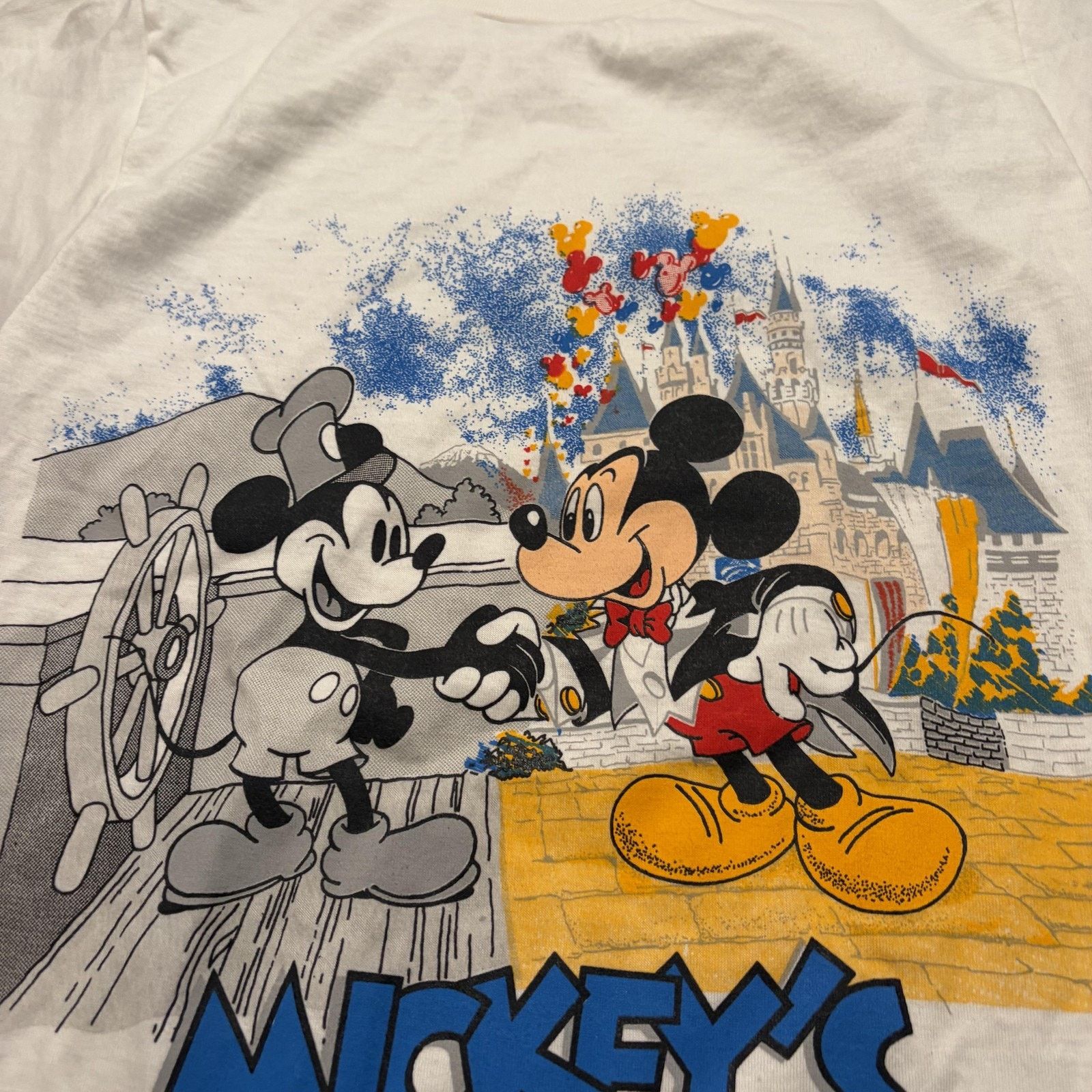 Disney Vtg Disney Mickey Mouse Shirt Mens Small 60th Birthday 1988 Size US S / EU 44-46 / 1 - 4 Thumbnail