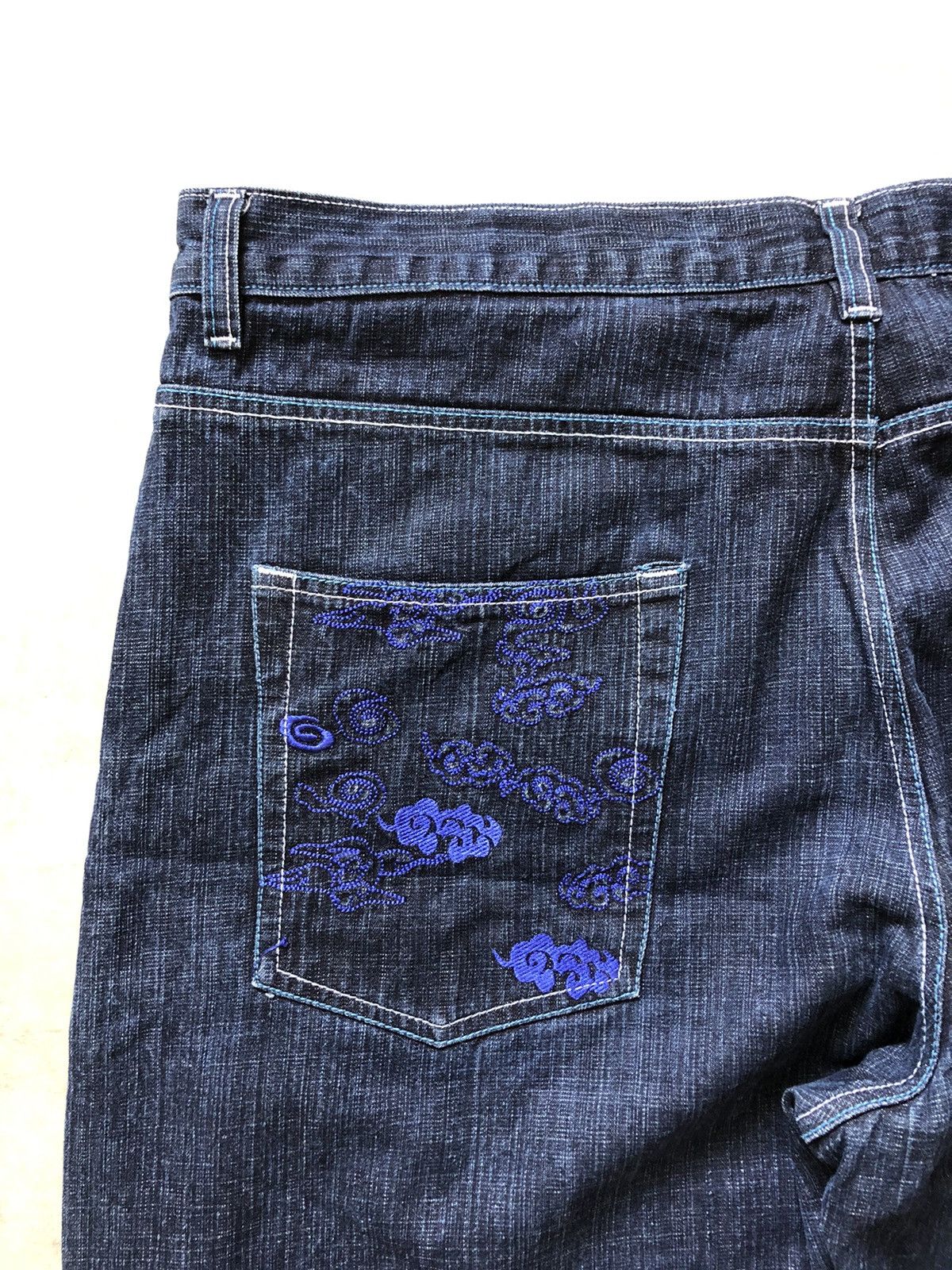 Fubu × JNCO × Japanese Brand Baggy jeans japan Risk jeans embroidery karakuri style Size US 36 / EU 52 - 5 Thumbnail