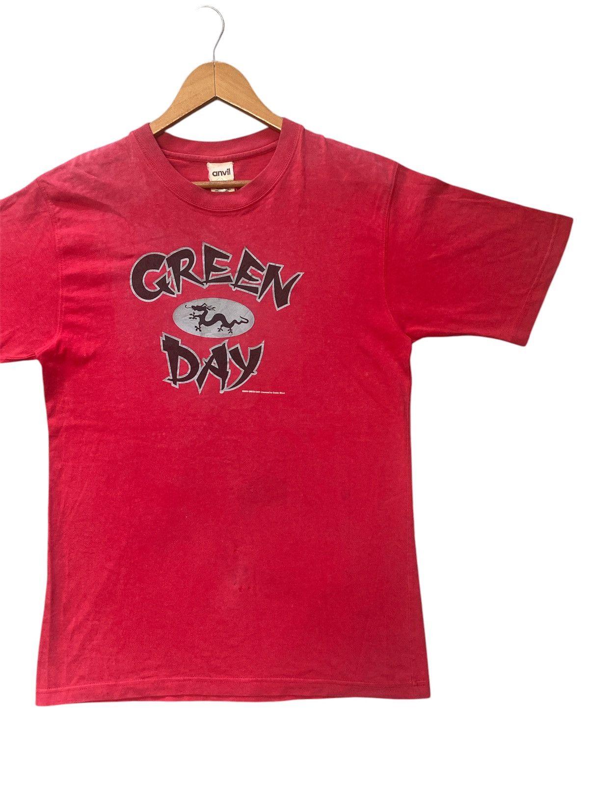 Band Tees × Vintage ‼️RARE‼️VINTAGE 2000 GREEN DAY RED DRAGON SHIRT TEE🔥 Size US M / EU 48-50 / 2 - 2 Thumbnail