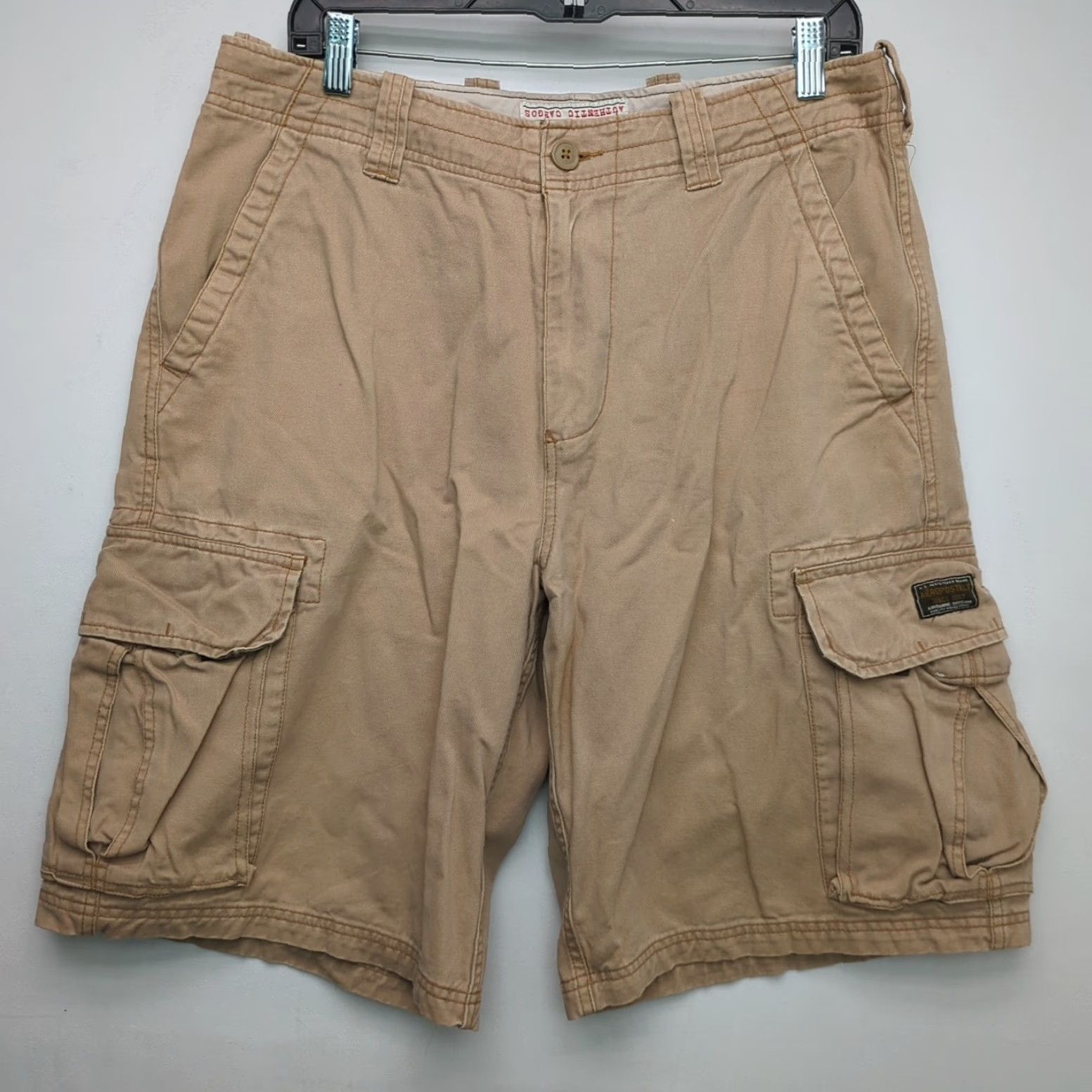 Vintage VTG Aeropostale Cargo Shorts Men 33 Khaki Baggy Y2K Distressed Paratrooper Cargo Short Men 33 Khaki Baggy Y2K Paratrooper Size US 33 - 2 Thumbnail