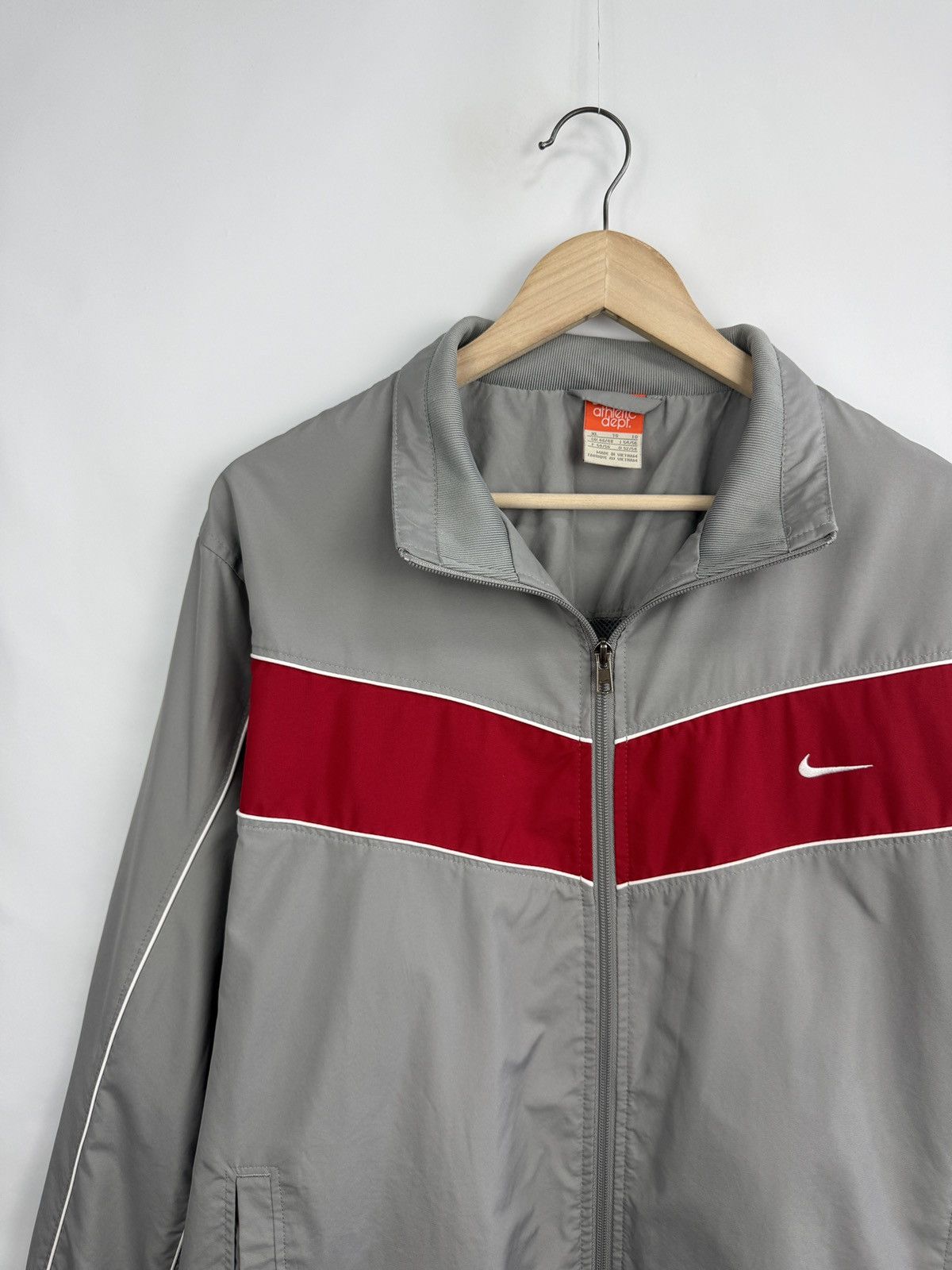 Nike 🇺🇸 Vintage 90s Nike Athletic Dept Track Jacket Windbreaker Size US XL / EU 56 / 4 - 3 Thumbnail