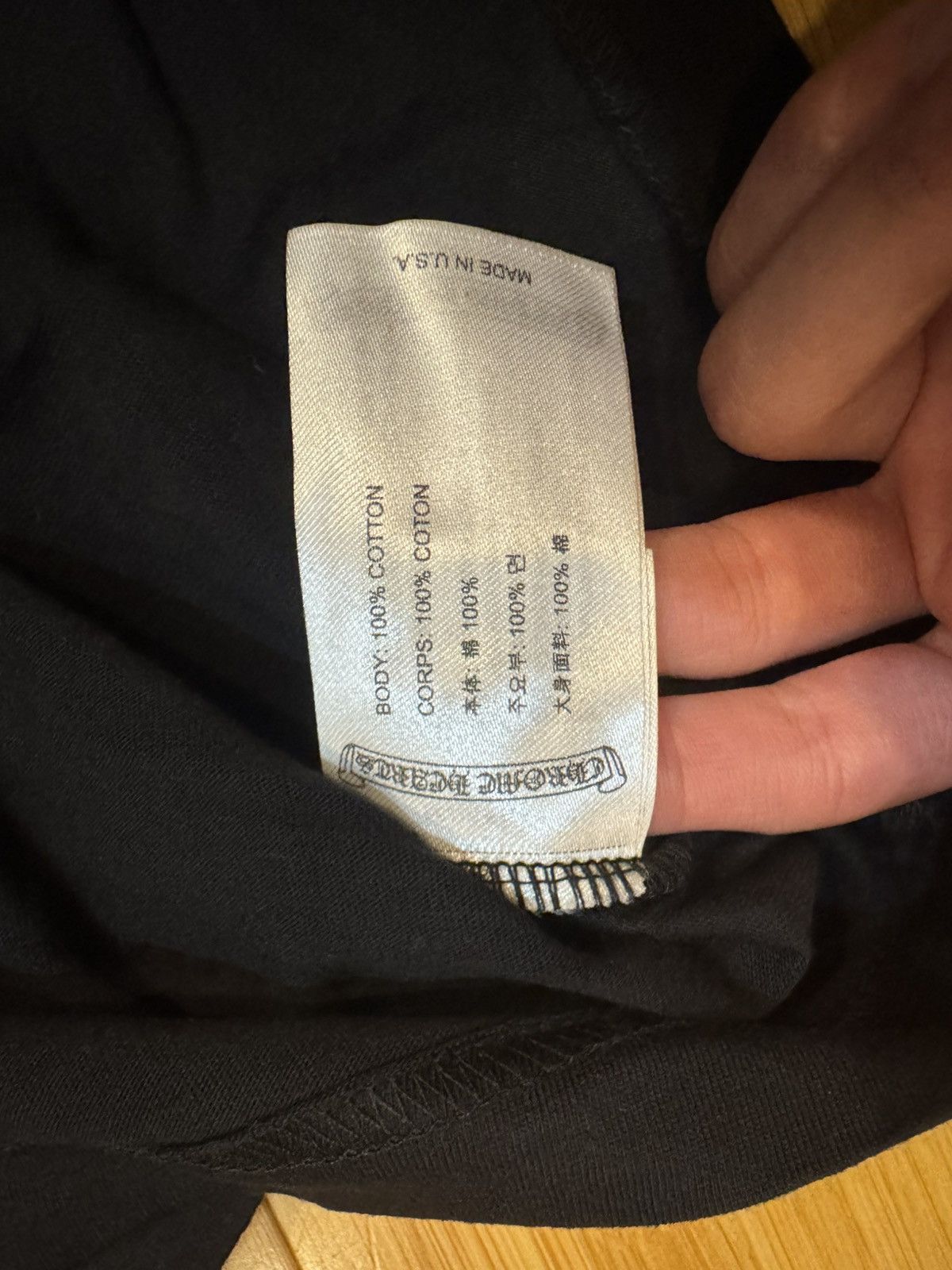 Chrome Hearts Chrome Hearts Short Sleeve Pock Crew Tee Shirt - Size XS Size US XS / EU 42 / 0 - 8 Thumbnail