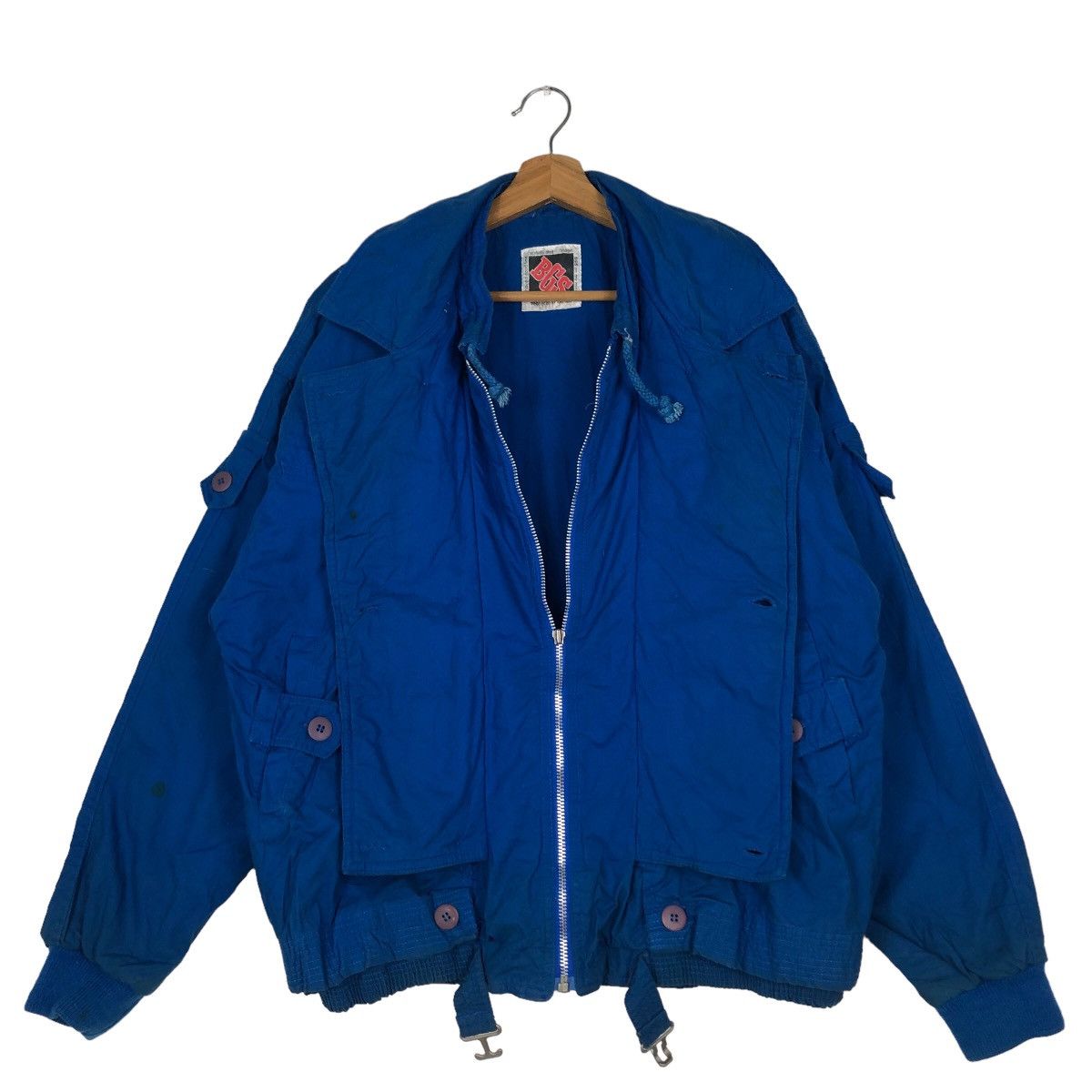 Issey Miyake 🔥Vintage 80’s Bomber Jacket BGS Arthur Bondage Parachute Size US L / EU 52-54 / 3 - 11 Thumbnail