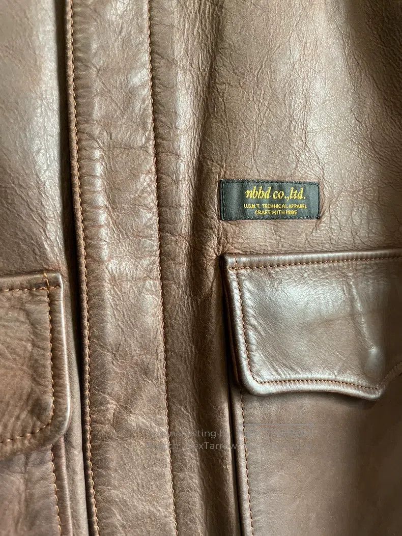 Neighborhood Neighborhood Leather Jacket Lamb Leather Flight Jacket Siz Size US S / EU 44-46 / 1 - 8 Thumbnail