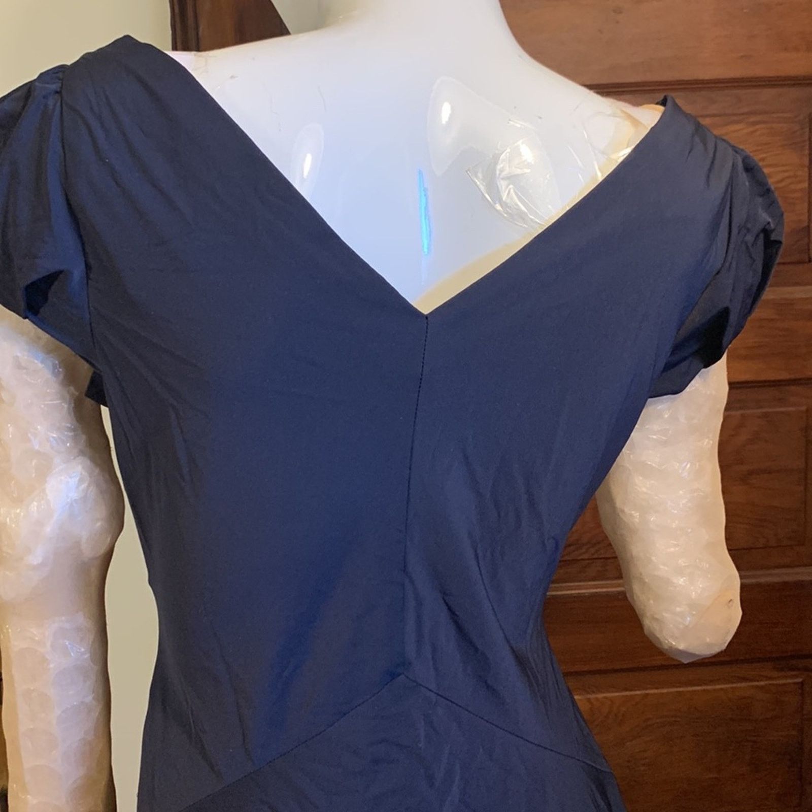 Diane von Furstenberg Diane von Furstenberg navy blue cocktail dress DVF Size XL / US 12-14 / IT 48-50 - 10 Thumbnail