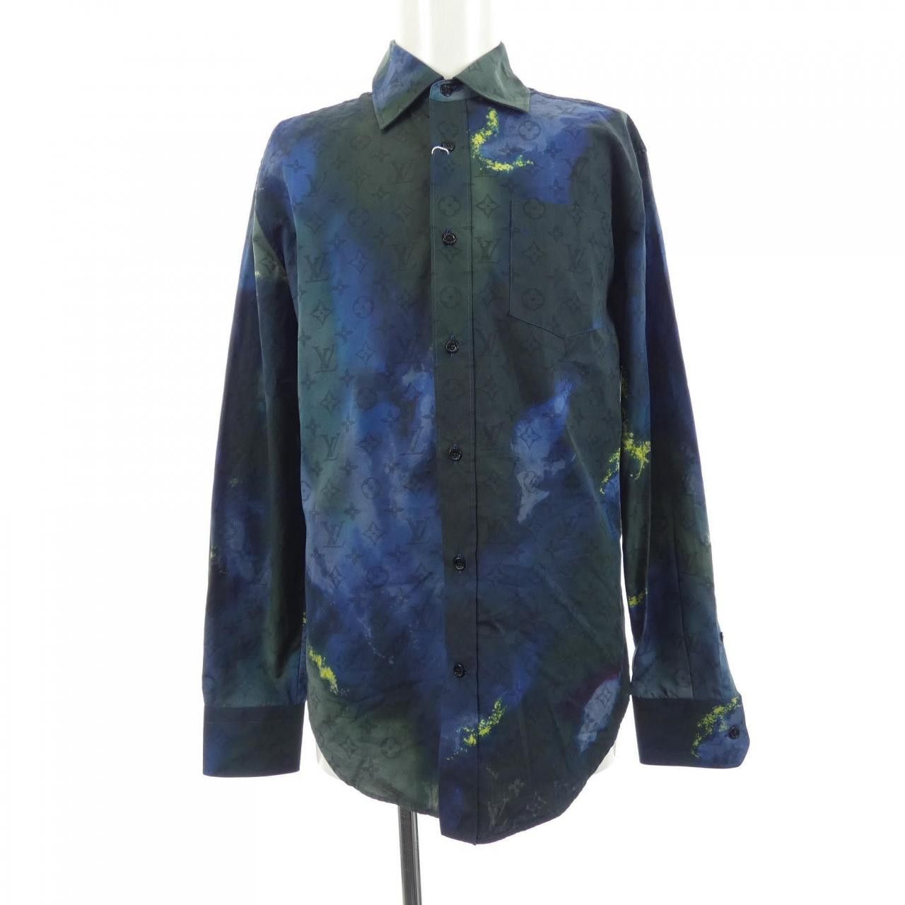 Louis Vuitton Louis Vuitton Louis Vuitton Monogram Tie and Dye Shirt Canvas Tops HLS07WD15 DUTY FREE for USA Size ONE SIZE - 1 Thumbnail