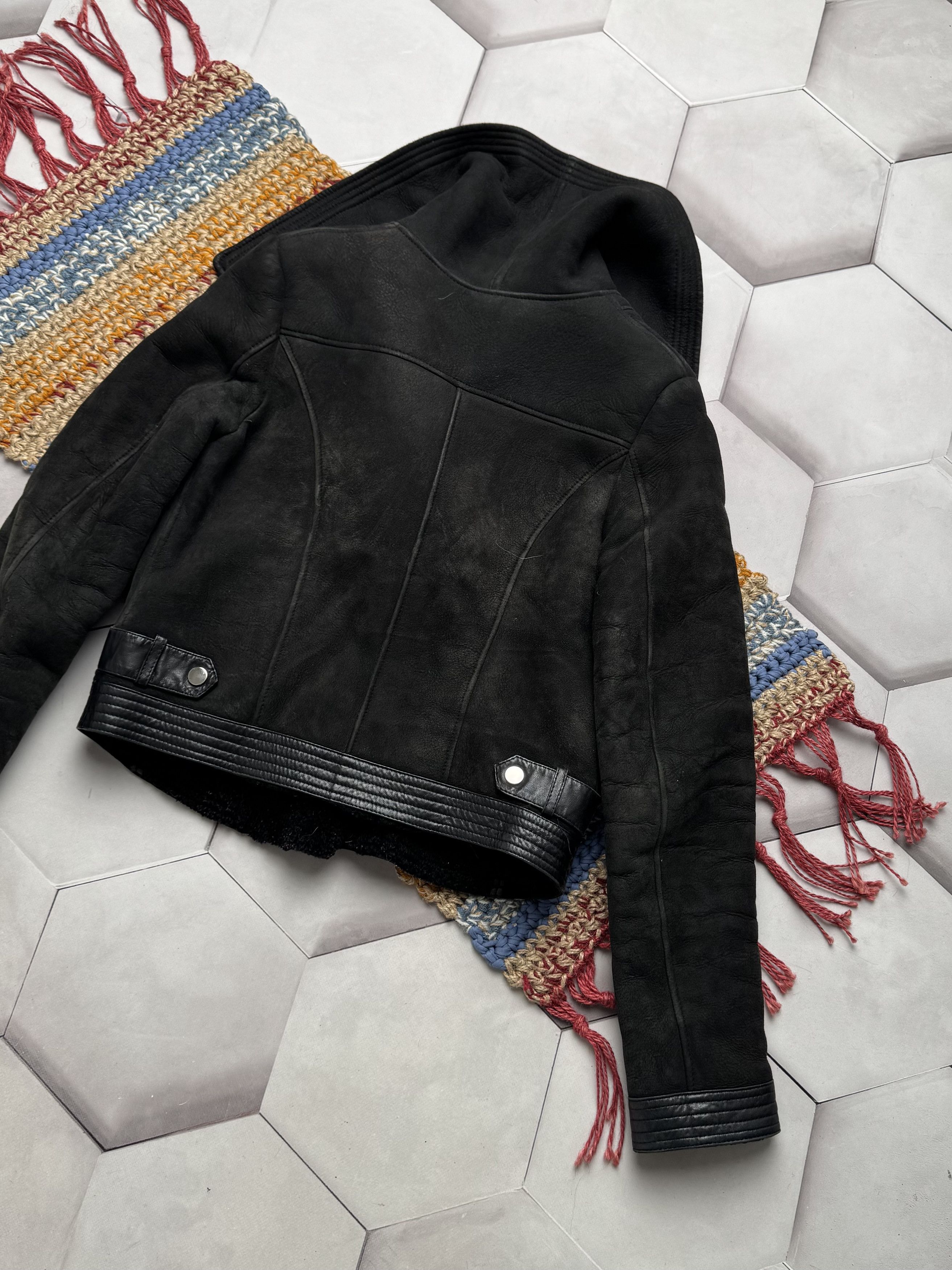 Japanese Brand Vintage Real Sheepskin Cropped Jacket (E4) Size S / US 4 / IT 40 - 13 Thumbnail