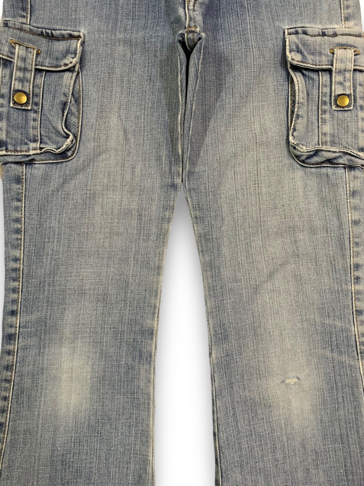 Hysteric Glamour Vintage Japanese Brand E.Blue Ripped Flare Bush Cargo Jeans Size US 28 / EU 44 - 7 Thumbnail