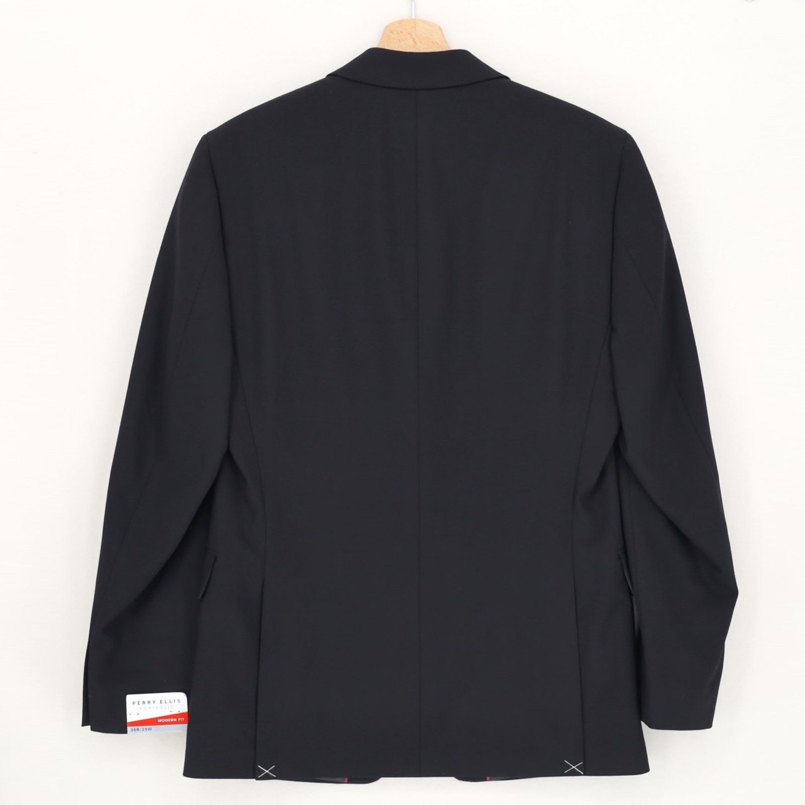 Perry Ellis Perry Ellis Men's Black Modern Classic Suit Blazer Size 36R Size 36R - 6 Thumbnail