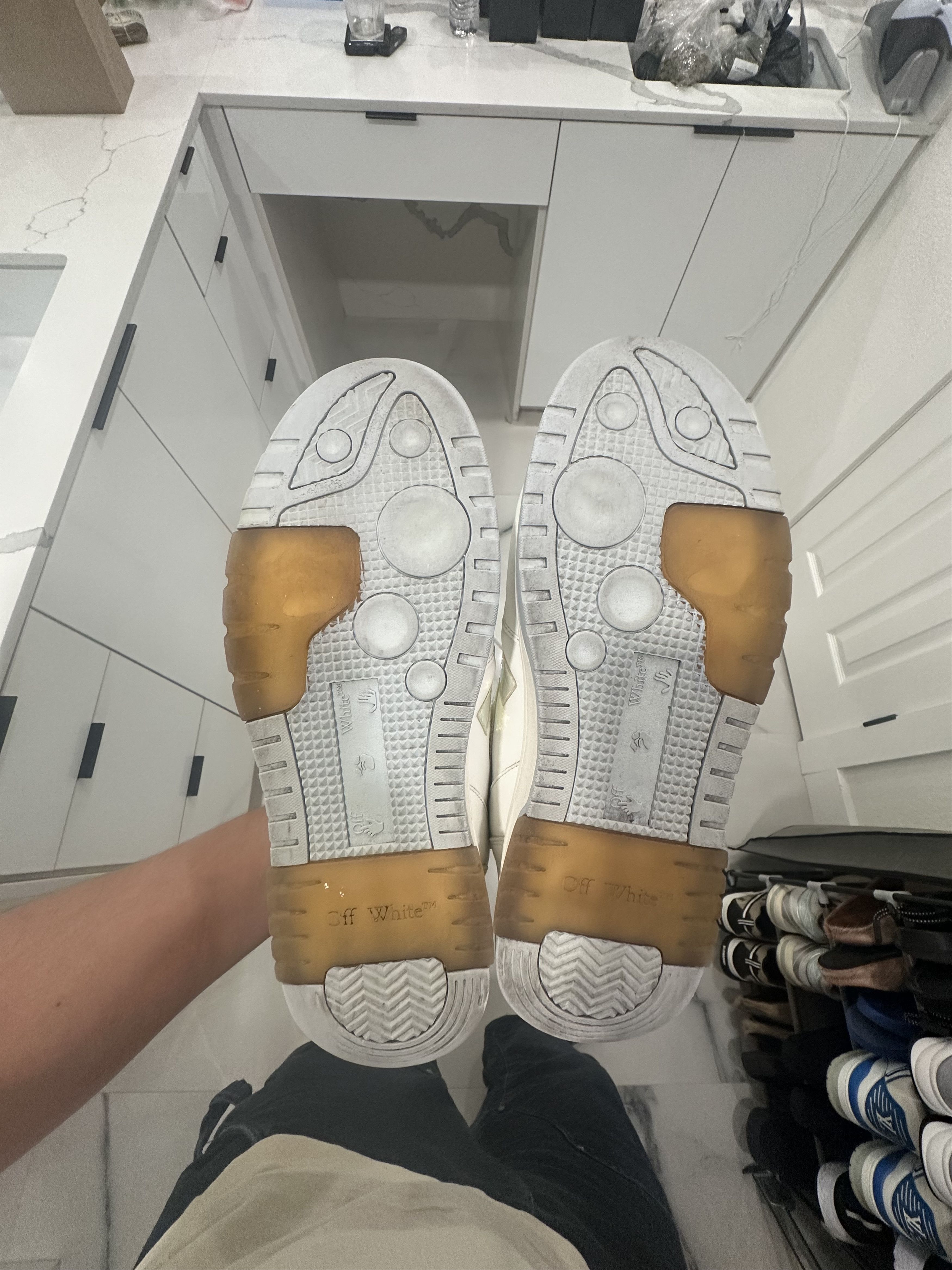 Off-White Off White Out Of Office White Iridescent Sneakers Size US 12 / EU 45 - 16 Thumbnail