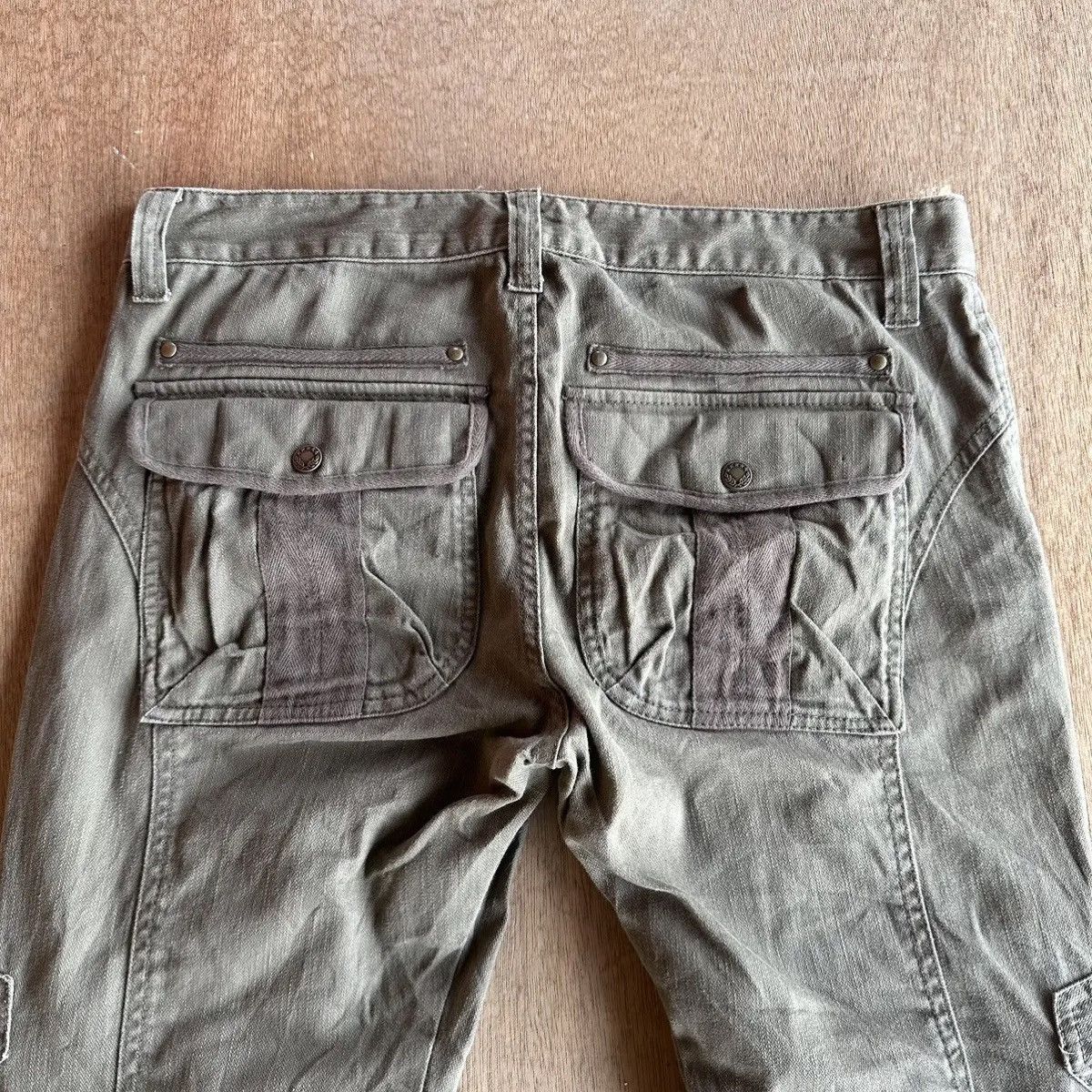 Japanese Brand SICKSS🔥W33 L31 TWENTY WORK TACTICAL CURVE BANANA LEGS CARGO Size US 33 - 15 Thumbnail