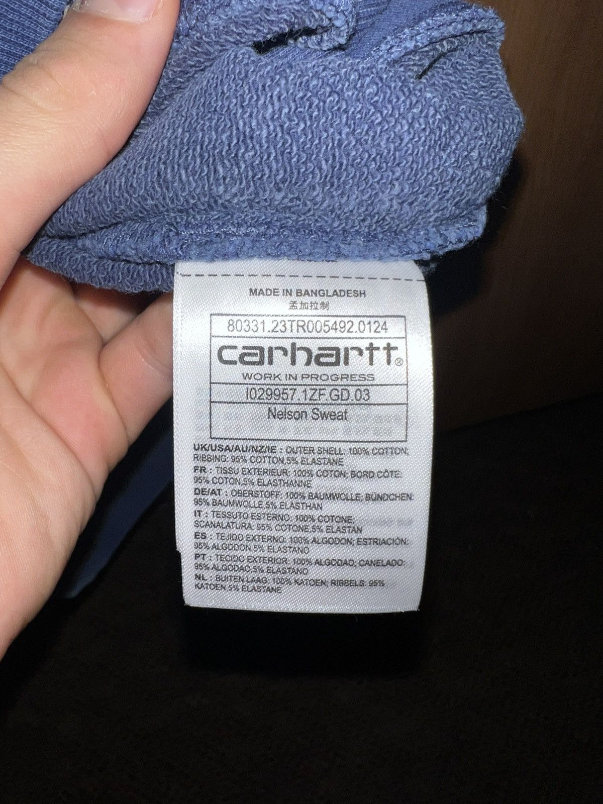 Carhartt × Carhartt Wip Carhartt WIP Men’s Nelson Sweatshirt Size US M / EU 48-50 / 2 - 4 Thumbnail