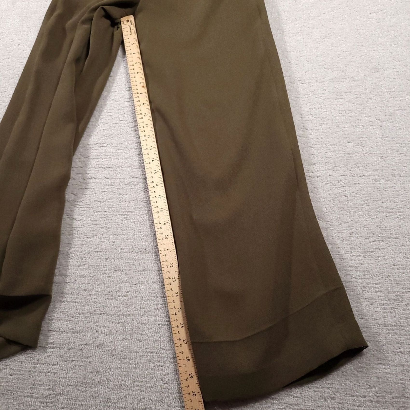 Vintage VINTAGE Casual Corner Dress Pants Women’s 6 Brown Wide-Leg Lined Pleated Zip Pants Size 28" / US 6 / IT 42 - 7 Thumbnail