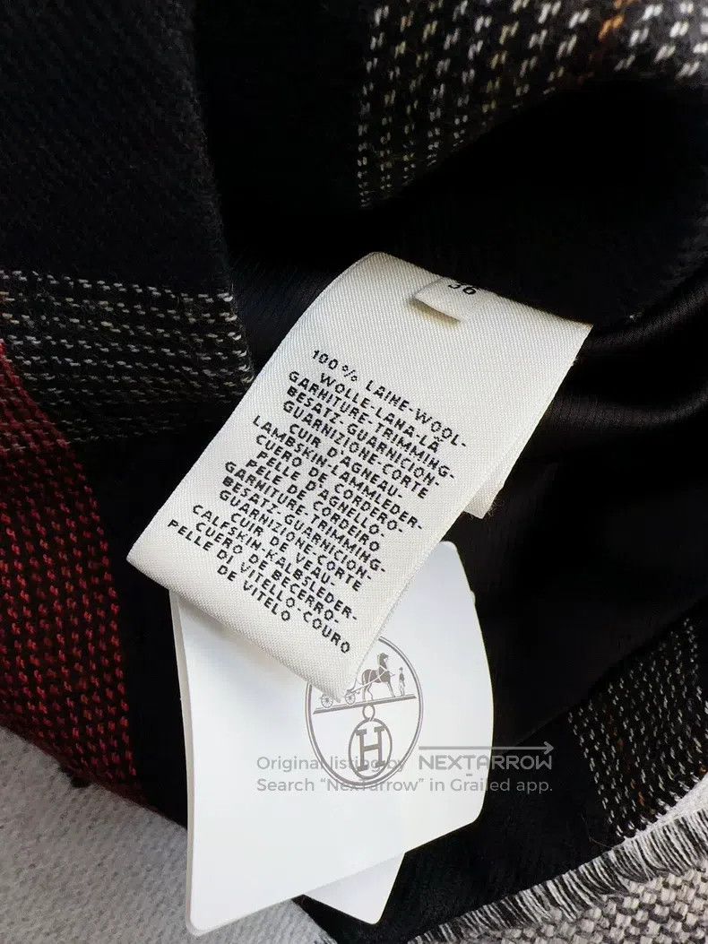 Hermes Hermes Plaid Jacket Stand Collar Knight Jacket Wool Coat Size XS / US 0-2 / IT 36-38 - 7 Thumbnail