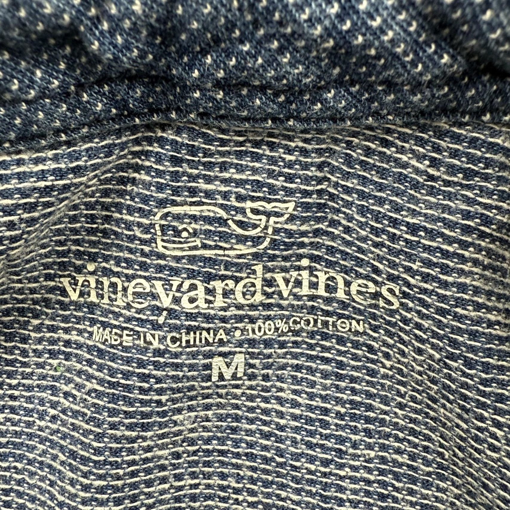 Vineyard Vines Vineyard Vines Polo Shirt Mens M Blue Textured Cotton Pocket Casual Golf Size US M / EU 48-50 / 2 - 3 Thumbnail