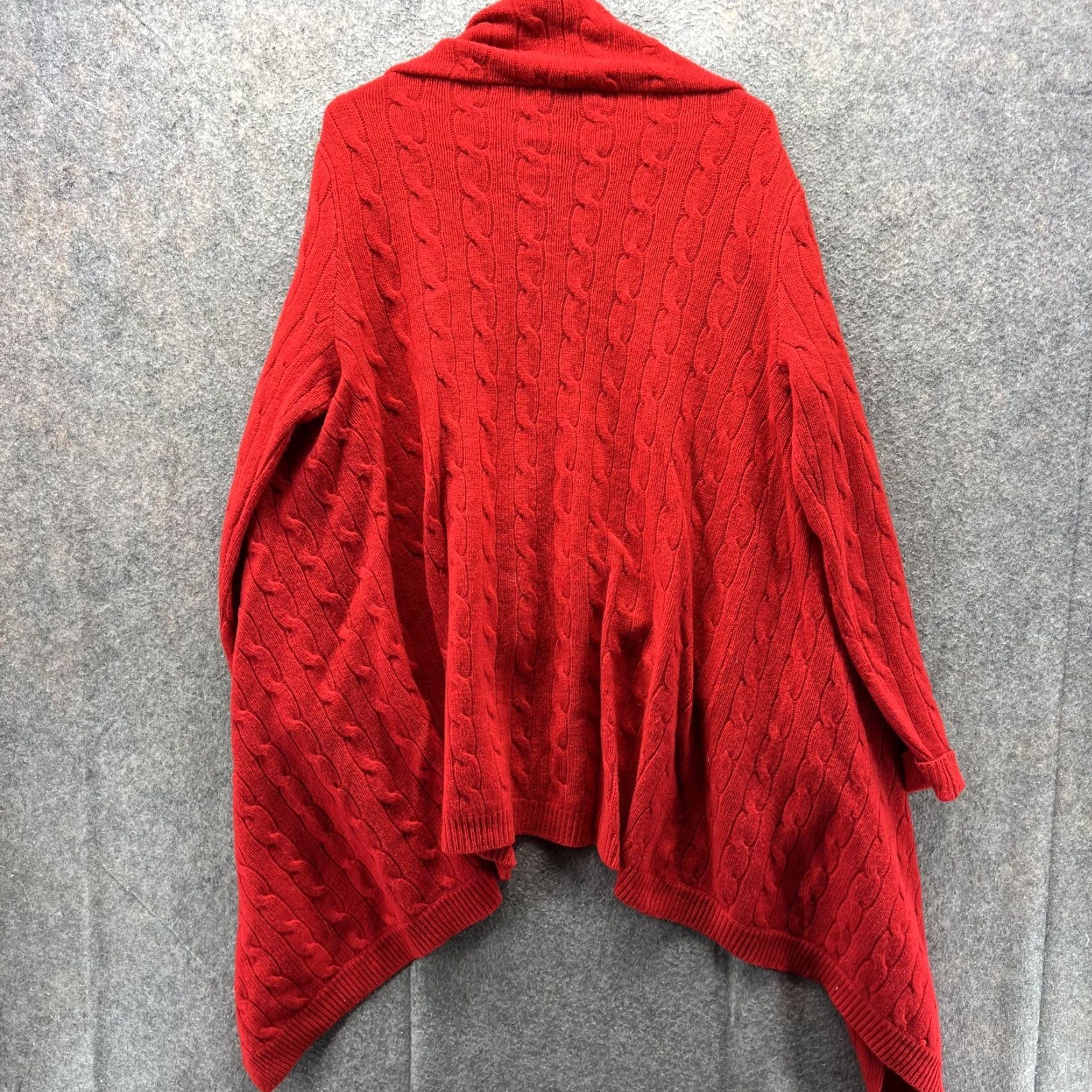 Ralph Lauren Ralph Lauren Wrap Cardigan Sweater Womens Large Red Knit Buckle Wool Cashmere Leather Buckle Detail Size L / US 10 / IT 46 - 2 Thumbnail