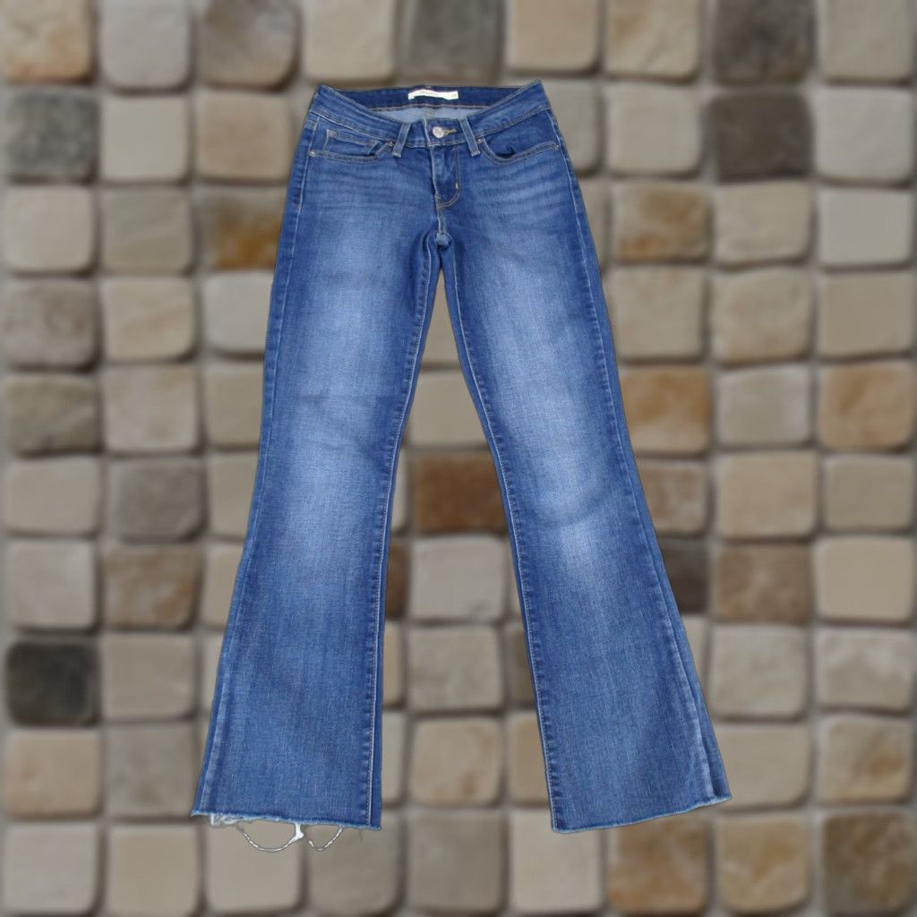 VINTAGE Levi's Jeans Women's 24 Bootcut Denim Dark Wash Low Rise