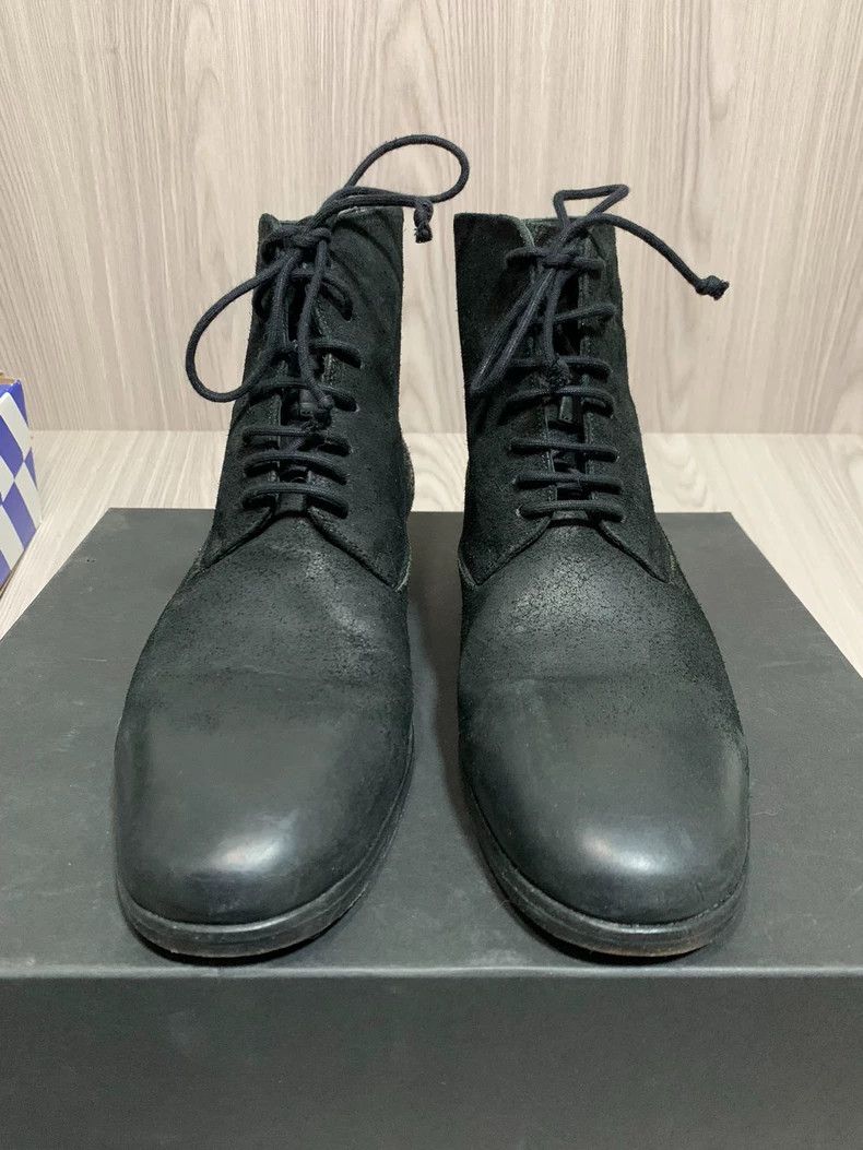 Guidi Black Handcrafted Vintage Wax Leather Boots Size US 10 / EU 43 - 1 Thumbnail