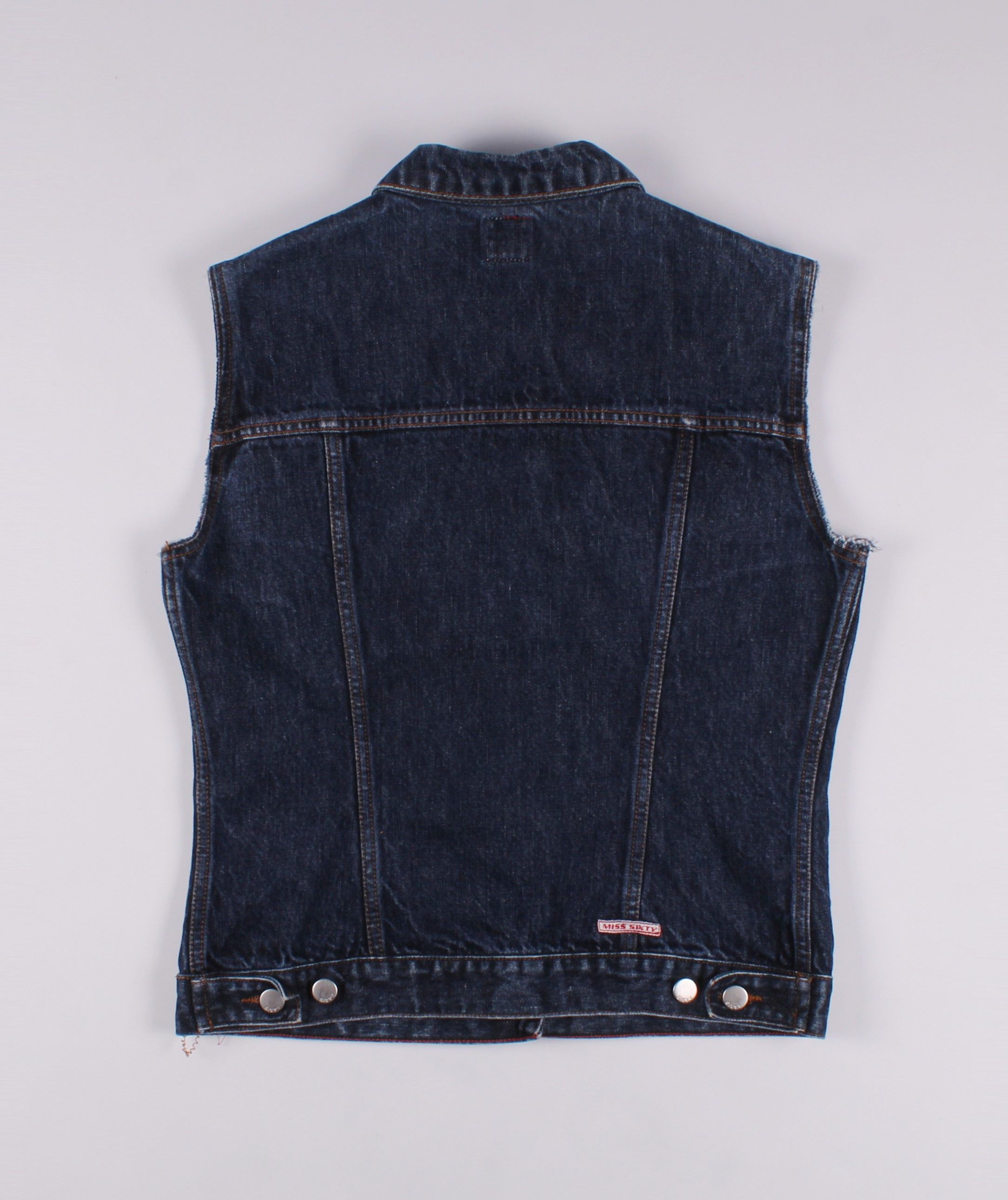 Miss Sixty Vintage Y2K Miss Sixty Denim Vest Size L / US 10 / IT 46 - 7 Thumbnail