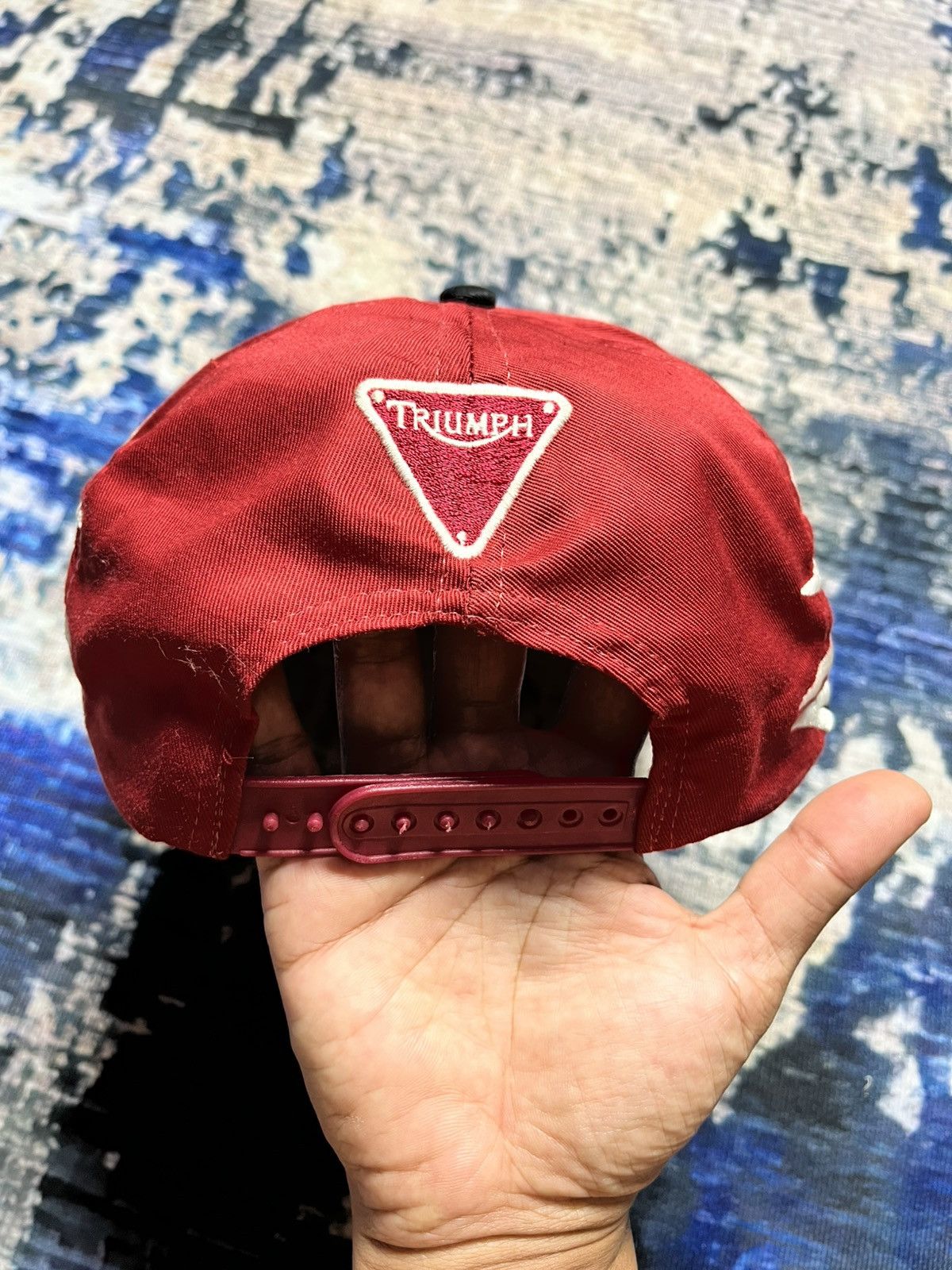 Vintage Rare Vintage Triumph Motorcycle Fire Embroidery Cap 90s Size ONE SIZE - 5 Thumbnail