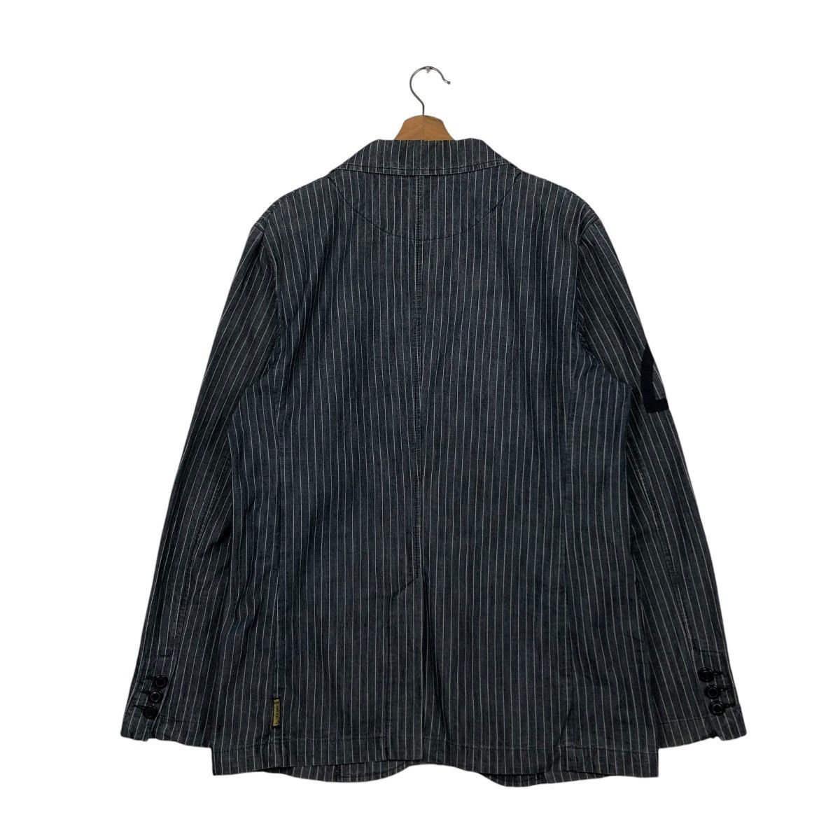 Vintage 🔥VINTAGE HICKORY CHORE WORKER JACKET ARMANI JEANS INDIGO Size US M / EU 48-50 / 2 - 10 Thumbnail