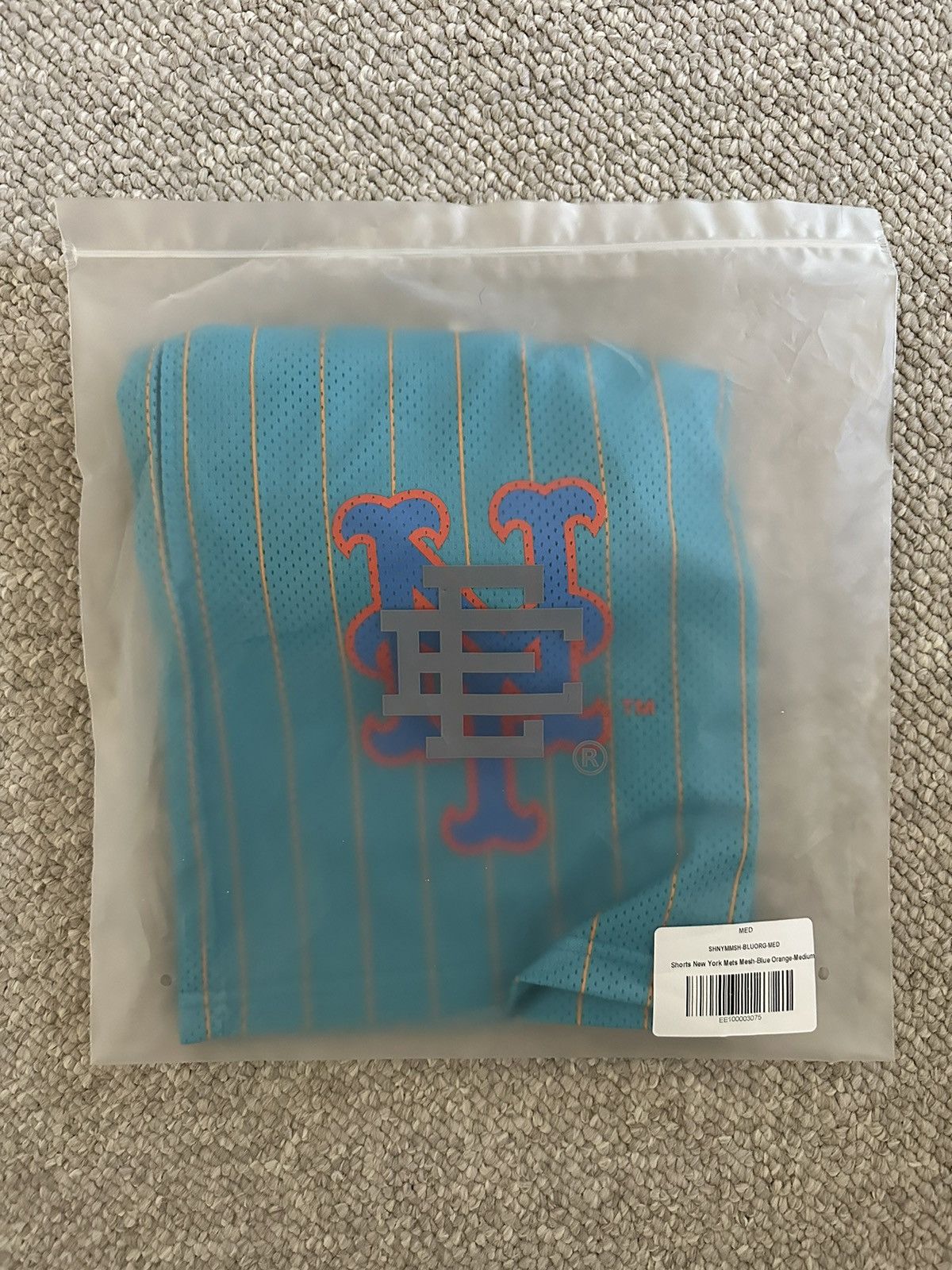 image of Eric Emanuel x Mlb New York Mets Shorts in Blue, Men's (Size 30)