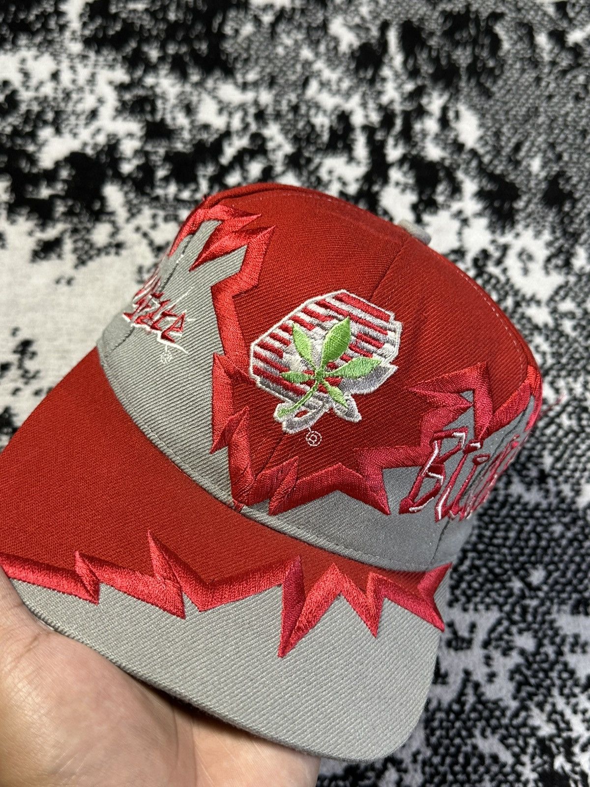 Drew Pearson 90s Vintage Ohio State Buckeyes Jagged Edge Hat Size ONE SIZE - 2 Thumbnail